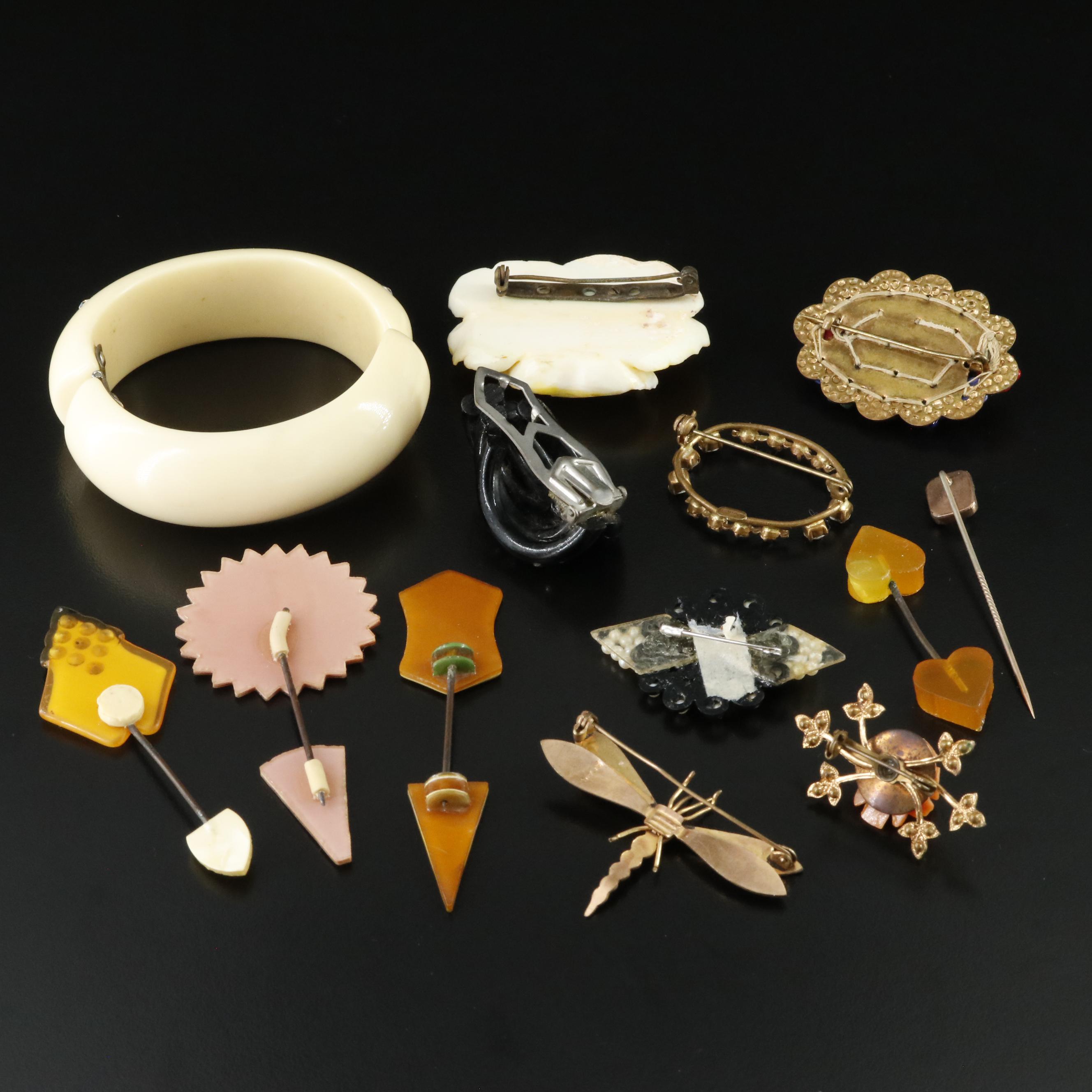 Jabot Pins Featured in Vintage and Antique Jewelry Collection