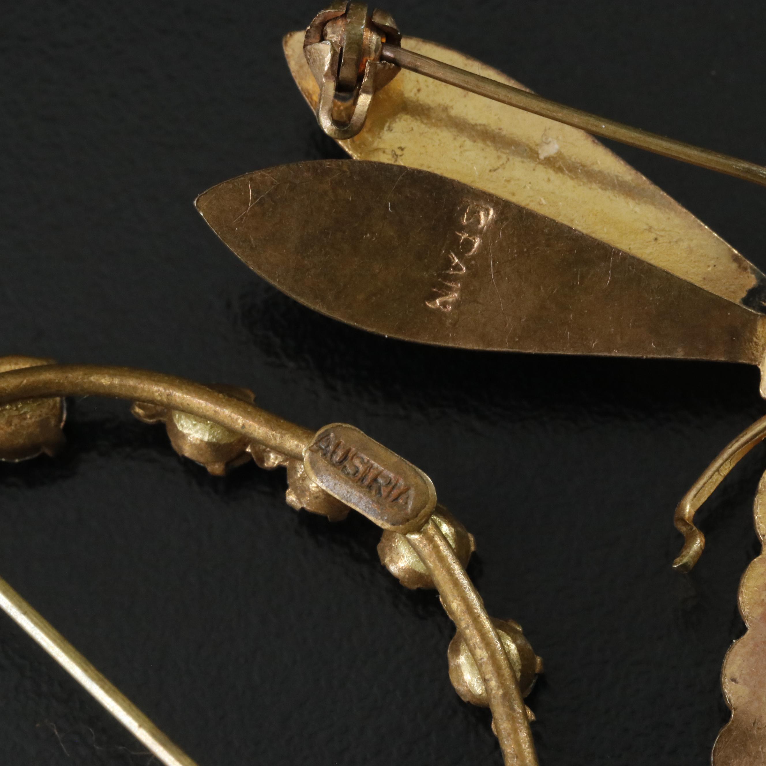 Jabot Pins Featured in Vintage and Antique Jewelry Collection