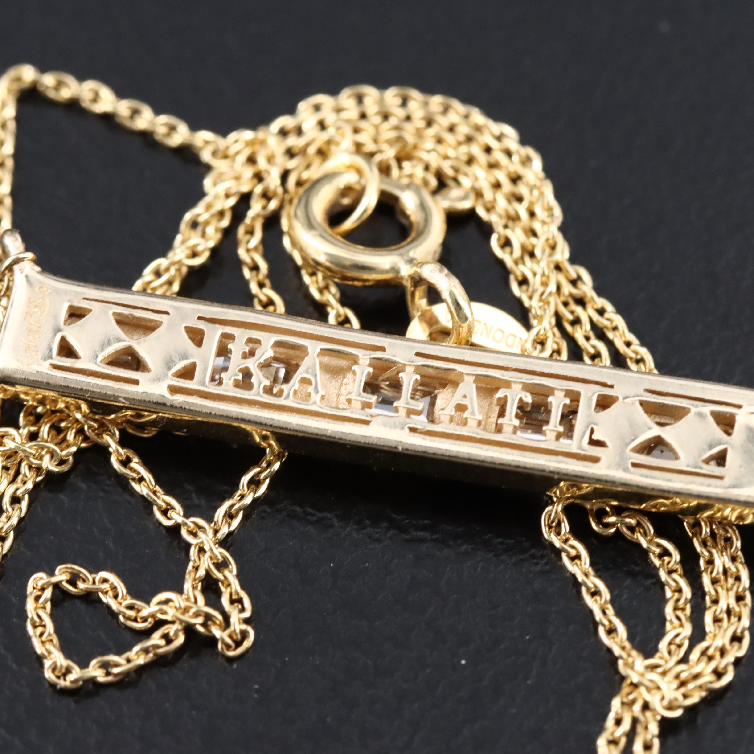 Kallati 14K 0.37 CTW Diamond Bar Necklace