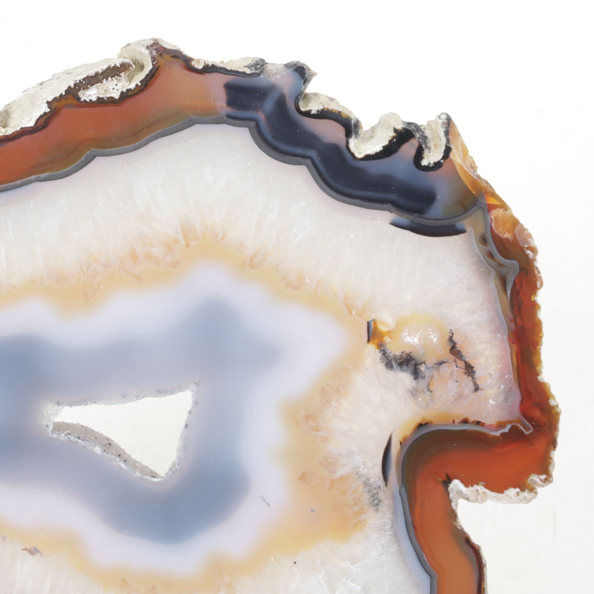 Brazilian Agate Slice on Display Stand