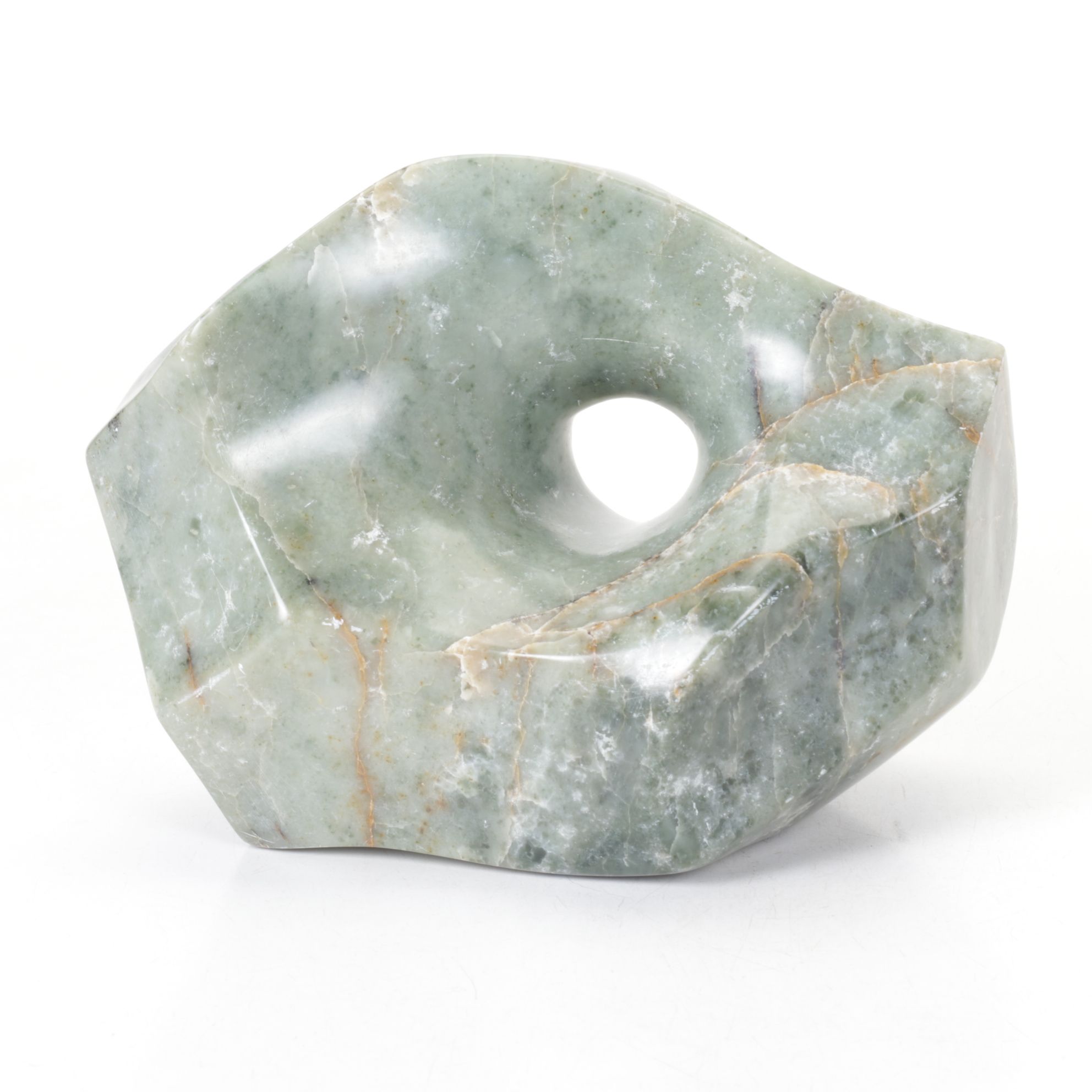 Abstract Carved Soapstone Sculpture