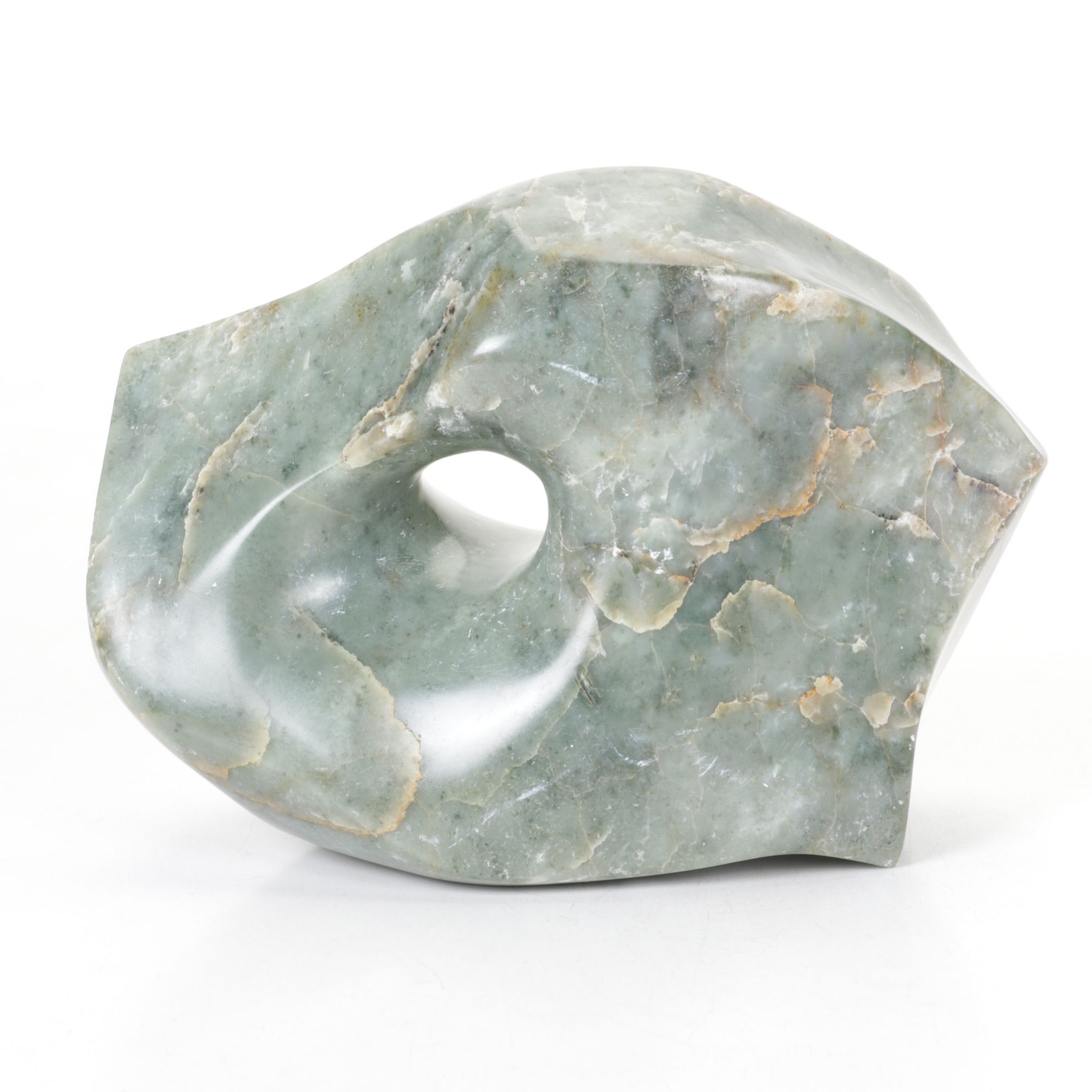 Abstract Carved Soapstone Sculpture