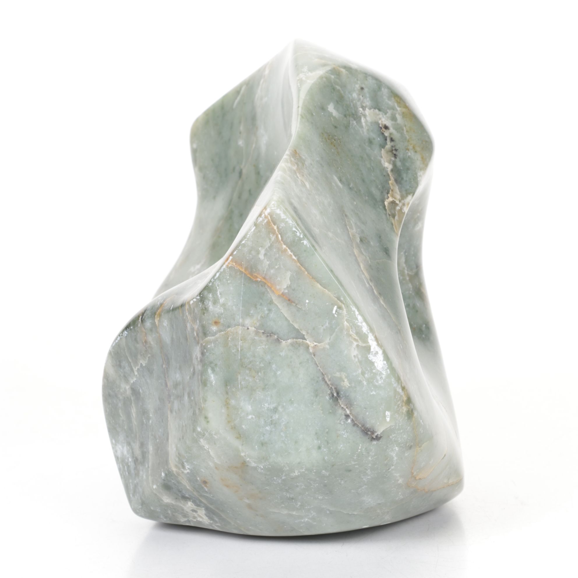 Abstract Carved Soapstone Sculpture