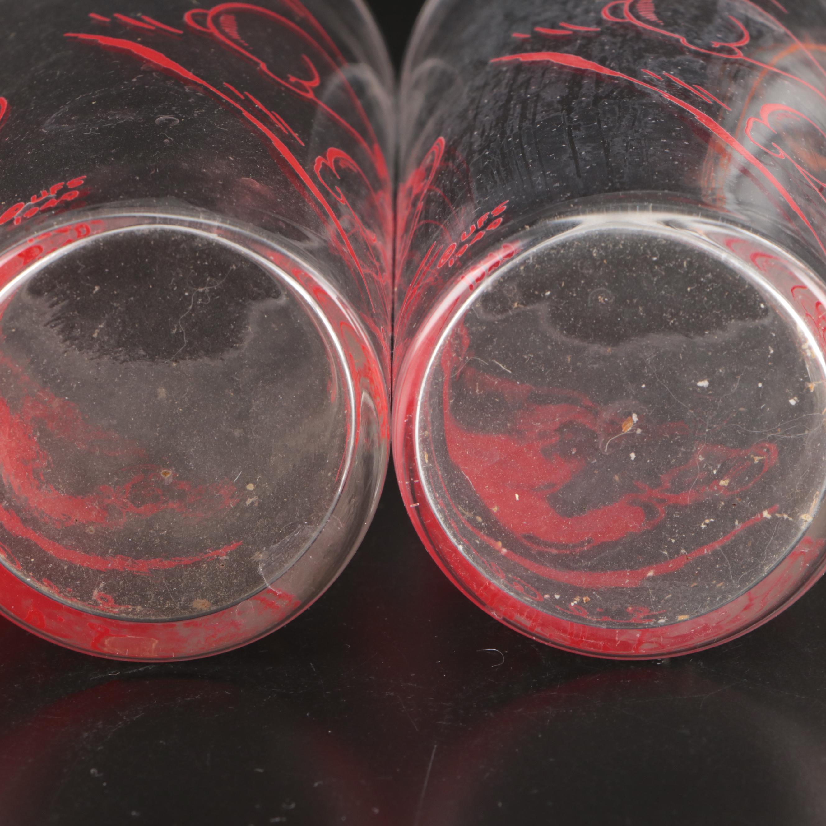 Libbey Disney's Cinderella and Federal Li'l Abner Glass Tumblers