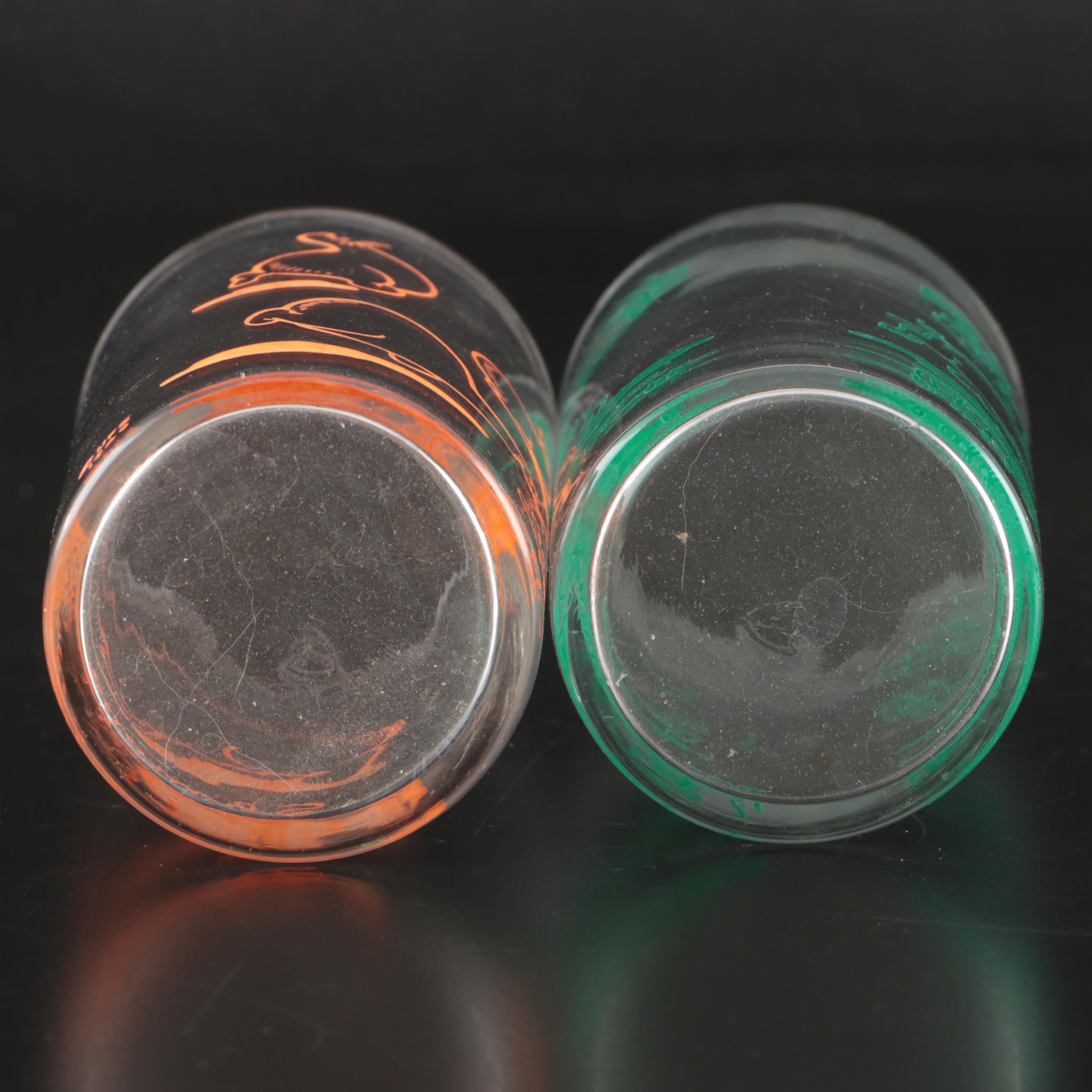 Libbey Disney's Cinderella and Federal Li'l Abner Glass Tumblers