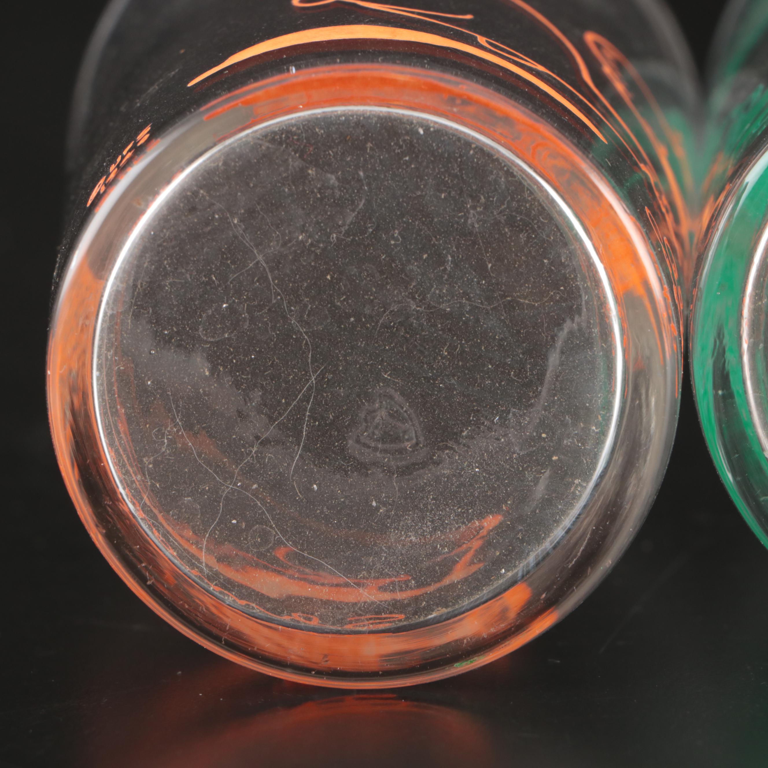 Libbey Disney's Cinderella and Federal Li'l Abner Glass Tumblers