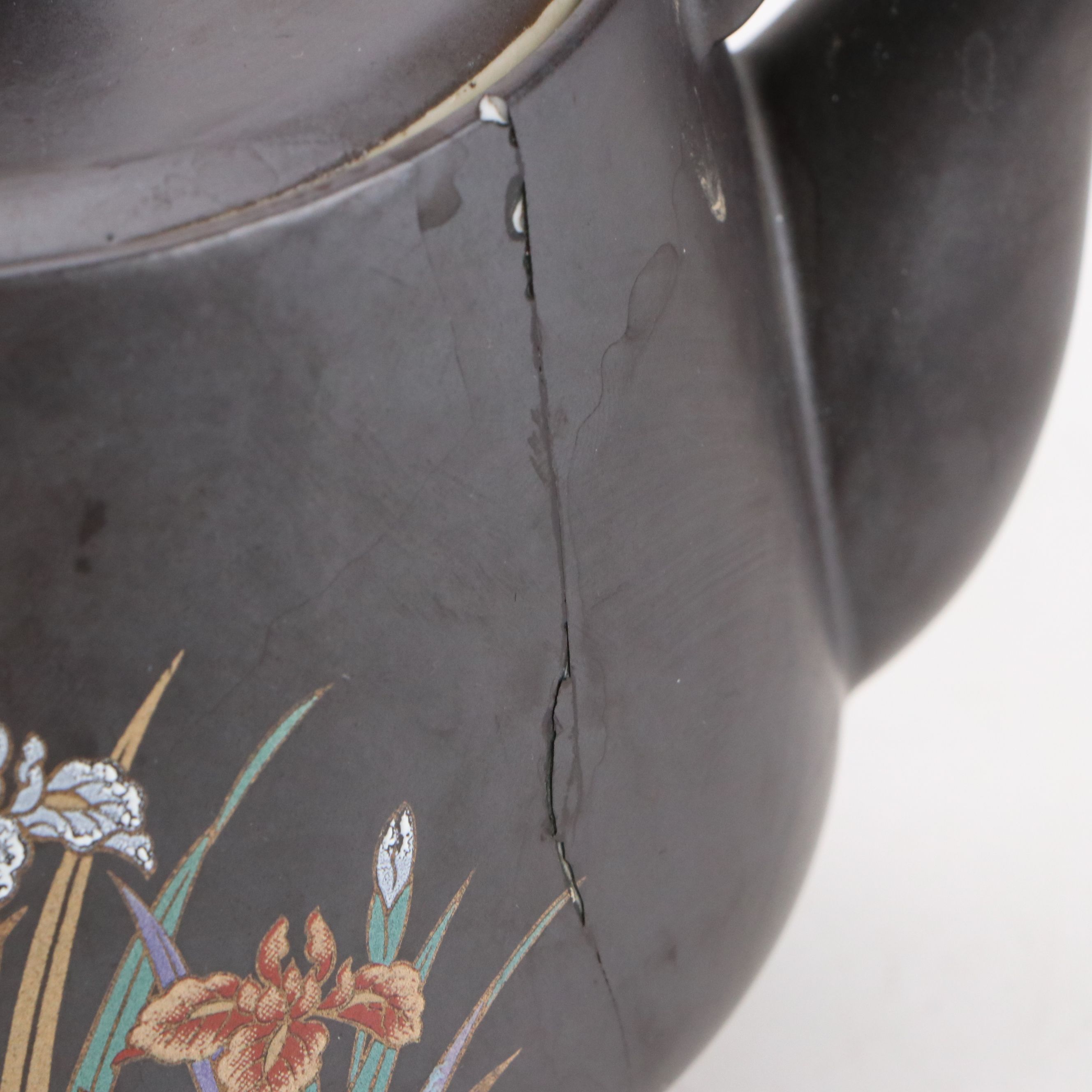 Thai Carved Wooden Spirit House, Japanese Porcelain Teapot, and Porcelain Vase