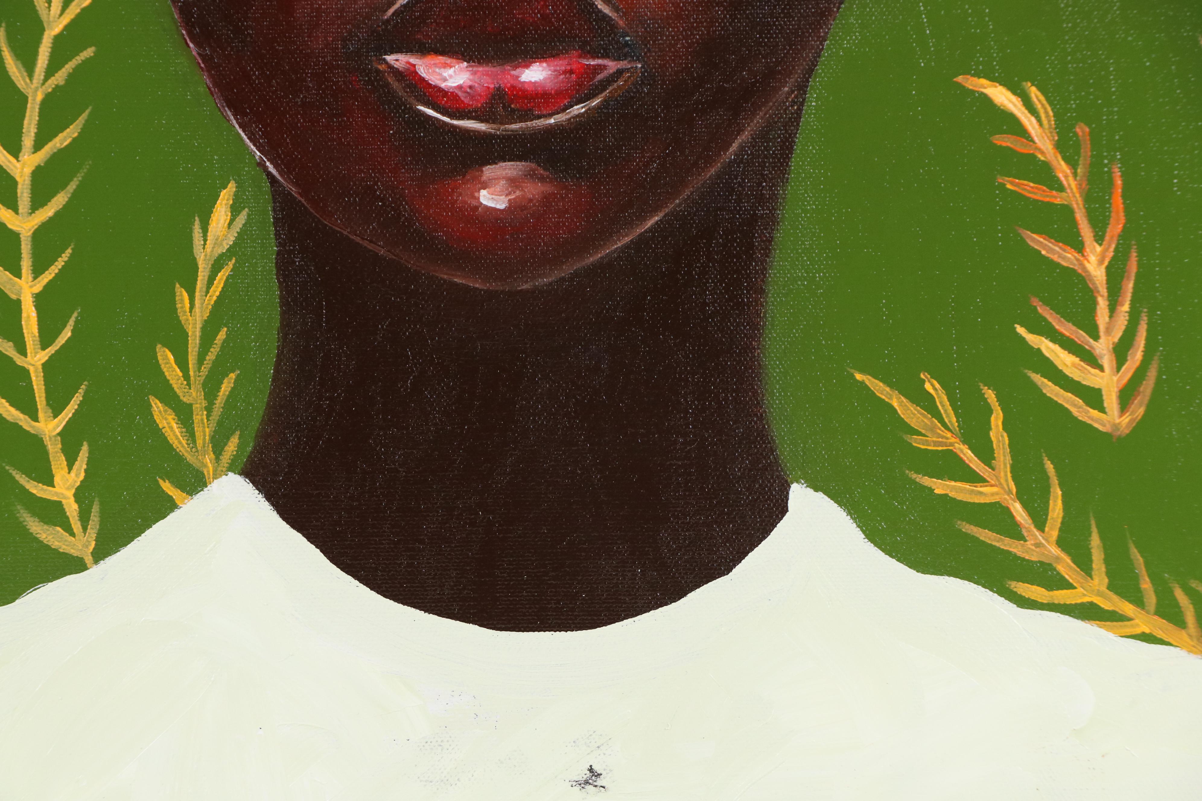 Oluwakemi Omowaire Oil Portrait "The Journey of Being.," 21st Century