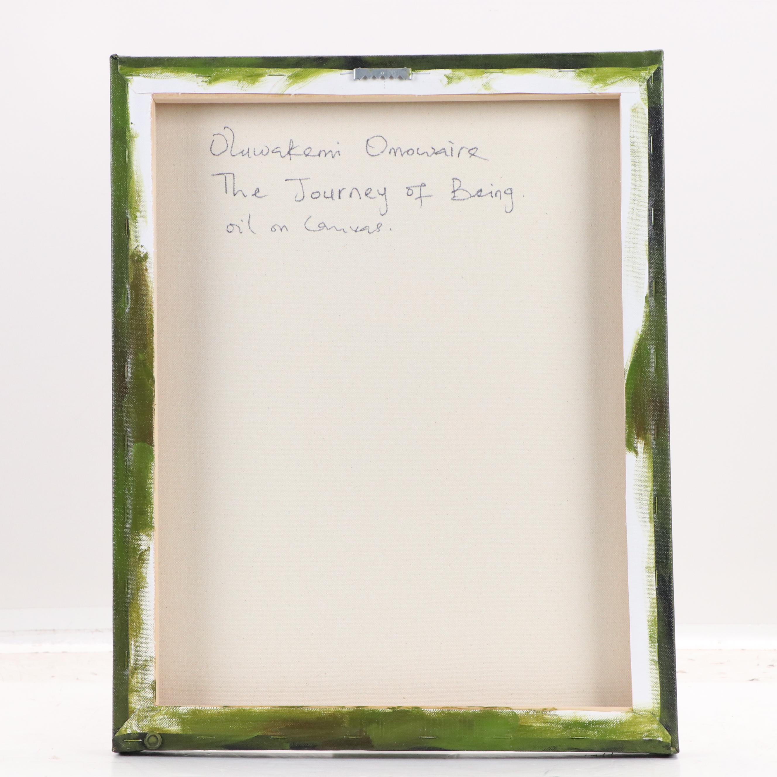 Oluwakemi Omowaire Oil Portrait "The Journey of Being.," 21st Century