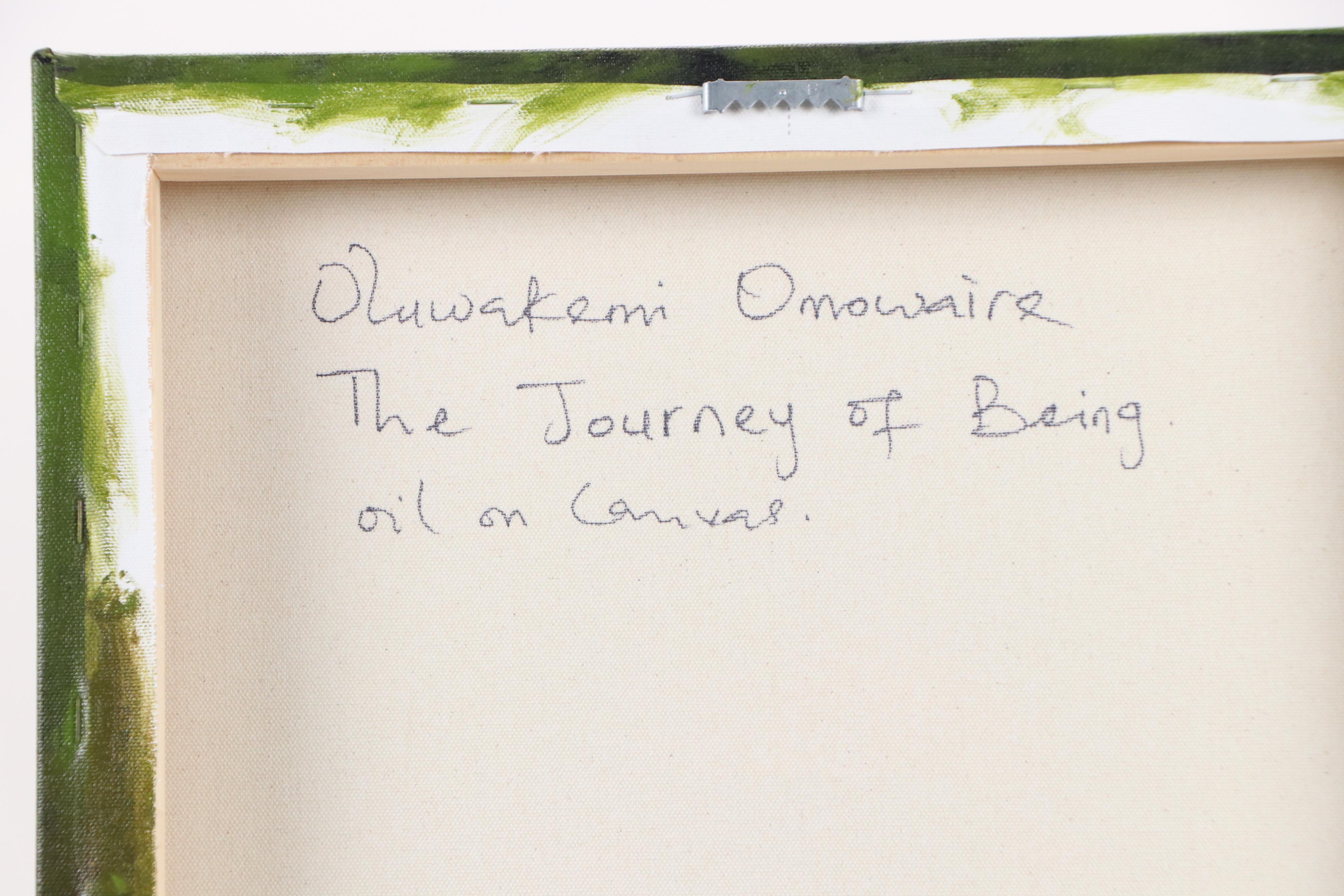 Oluwakemi Omowaire Oil Portrait "The Journey of Being.," 21st Century