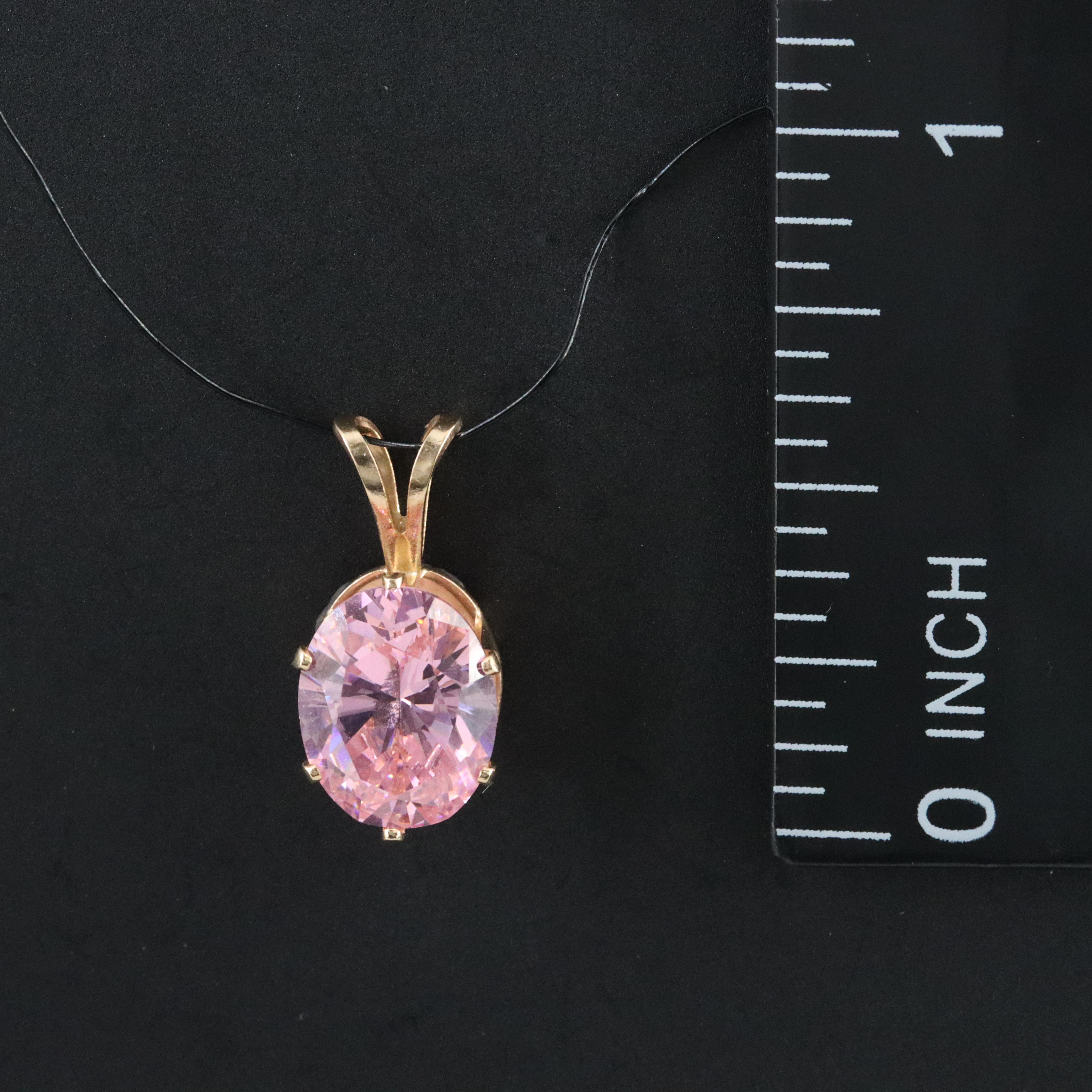14K CZ Pendant