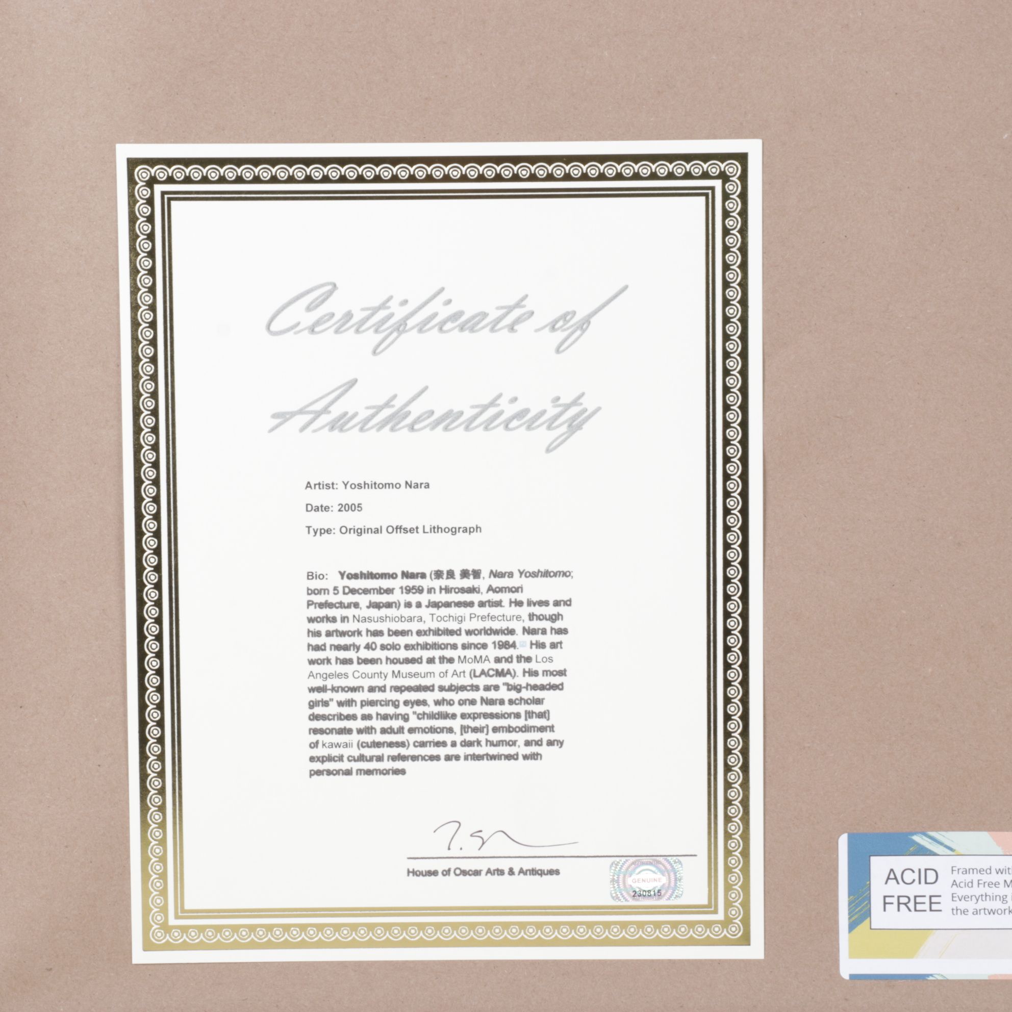 Yoshitomo Nara Offset Lithograph "Get the Glory"