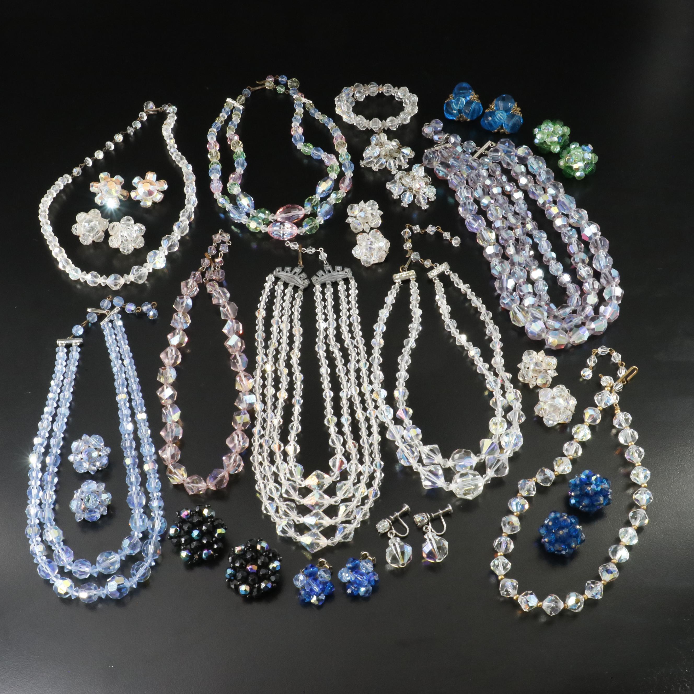 Vintage Aurora Borealis Jewelry Collection