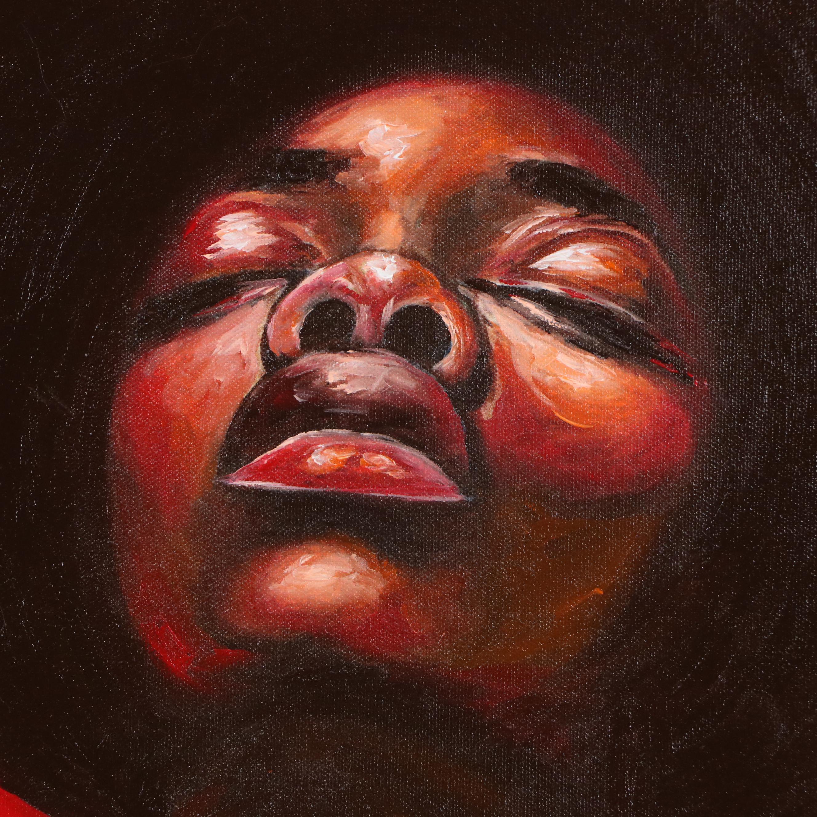 Oluwakemi Omowaire Oil Portrait "No Exit Plan.," 21st Century