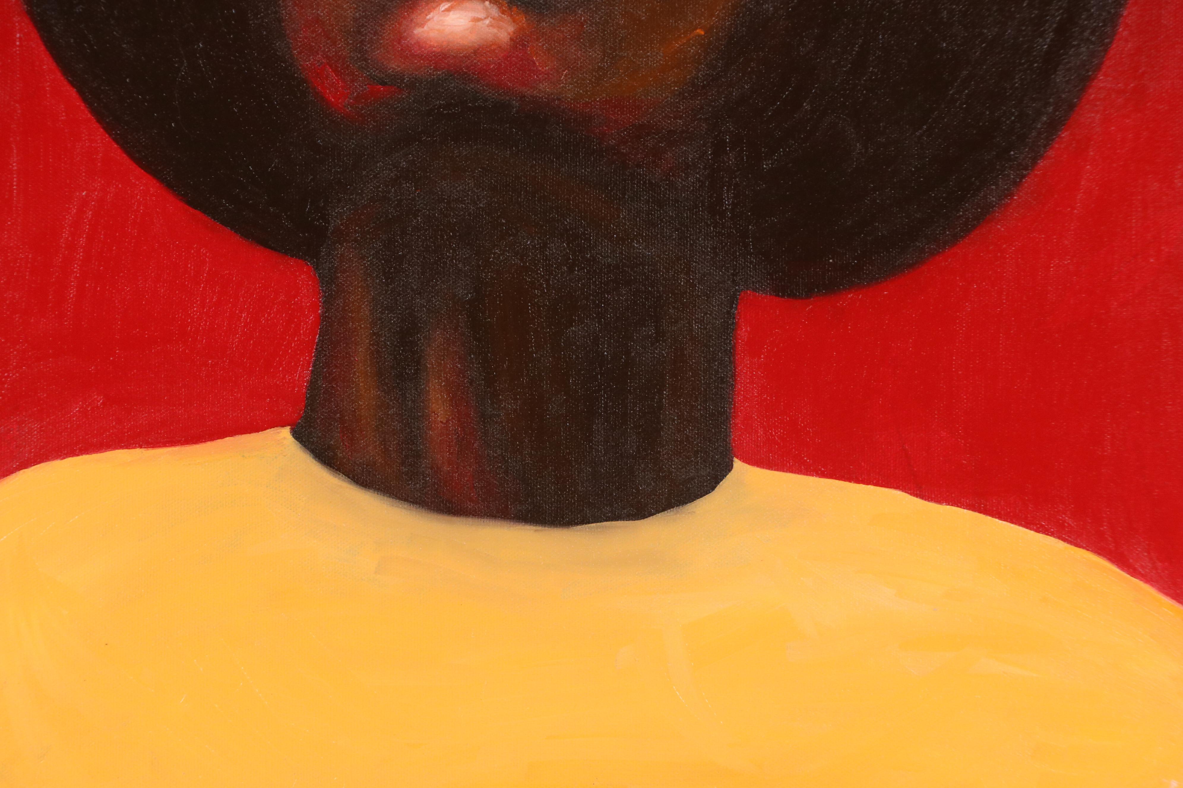 Oluwakemi Omowaire Oil Portrait "No Exit Plan.," 21st Century