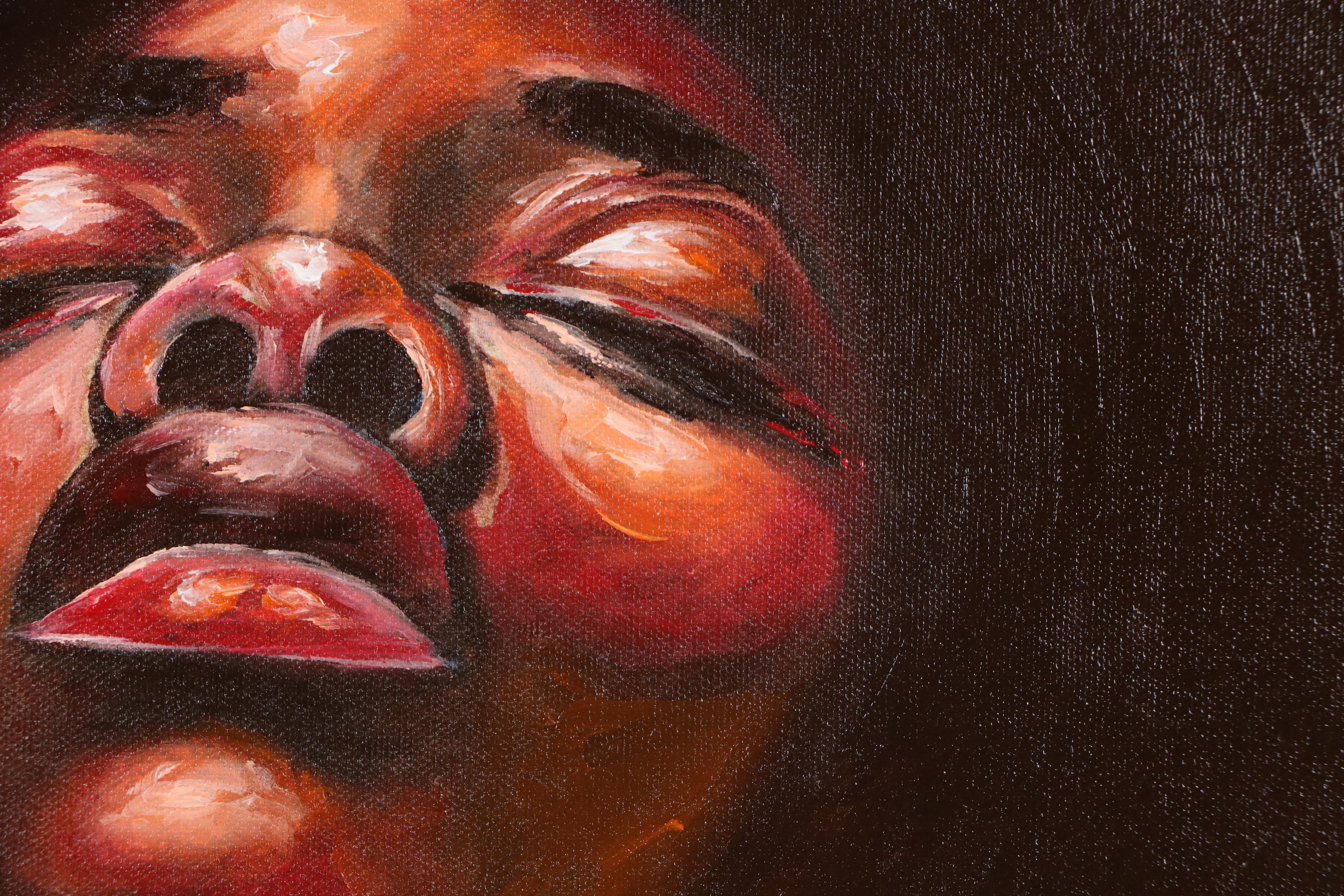 Oluwakemi Omowaire Oil Portrait "No Exit Plan.," 21st Century