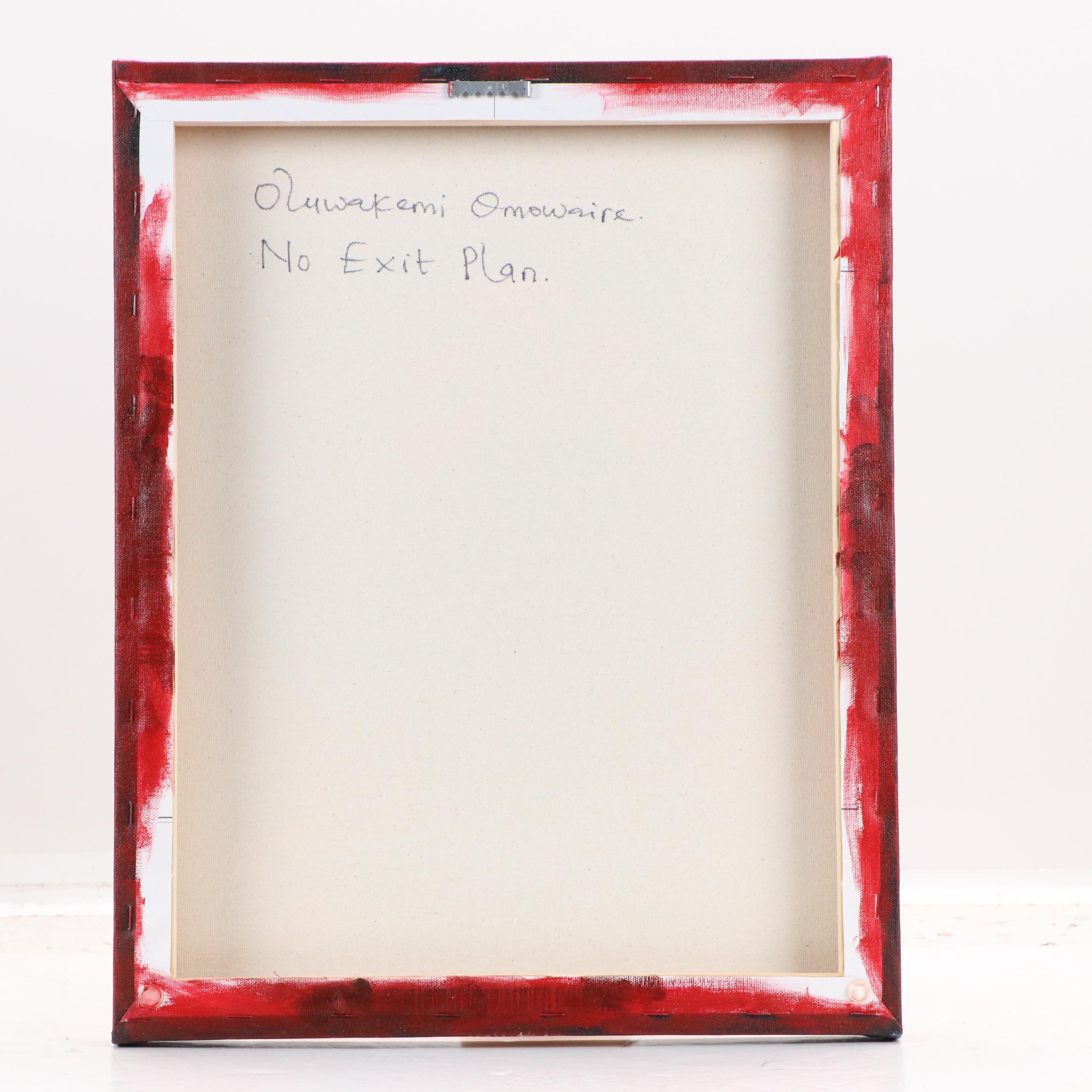 Oluwakemi Omowaire Oil Portrait "No Exit Plan.," 21st Century