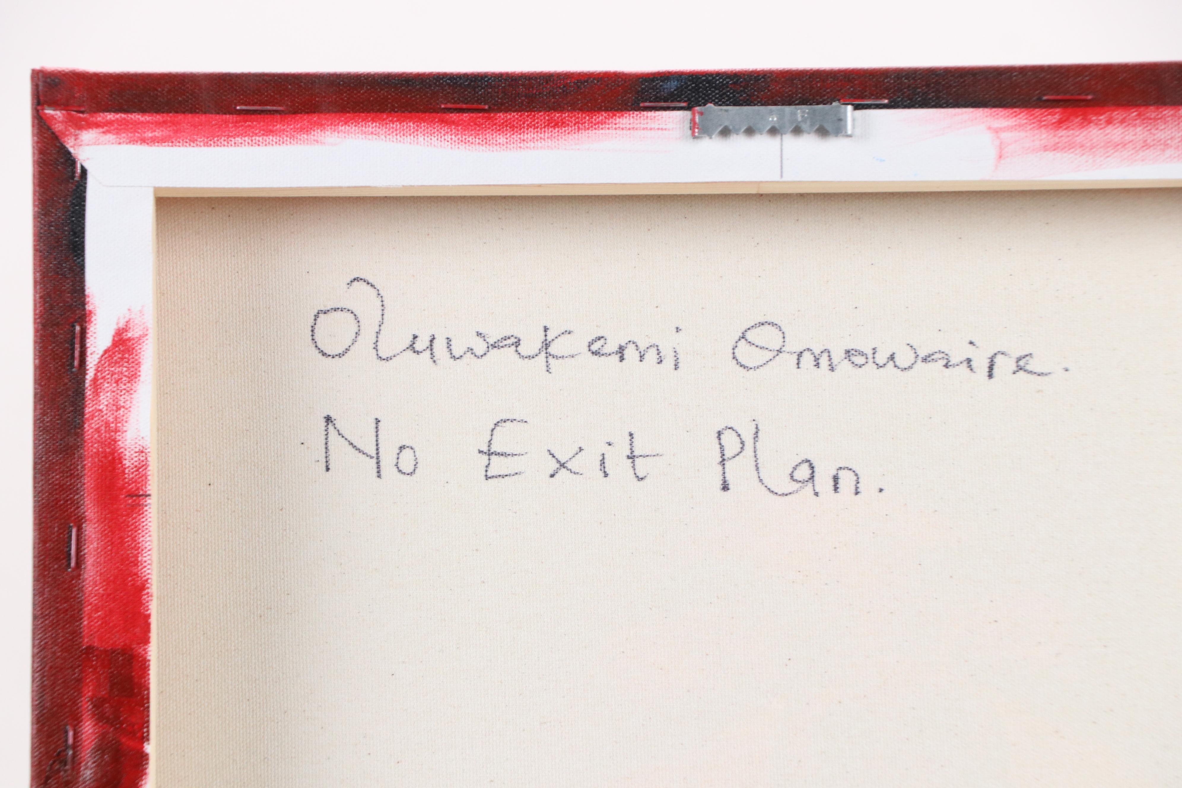 Oluwakemi Omowaire Oil Portrait "No Exit Plan.," 21st Century