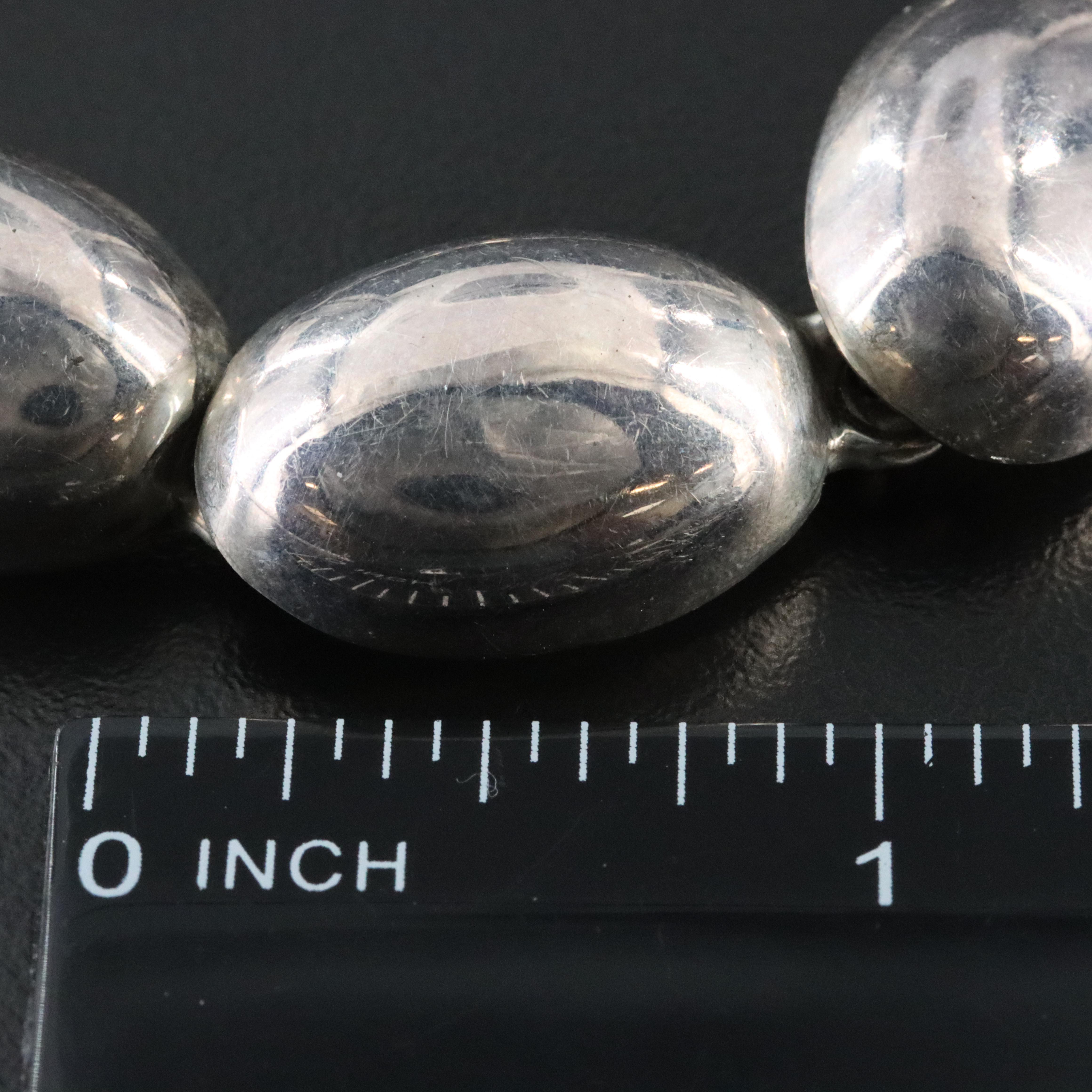 Mexican Sterling Oval Link Necklace