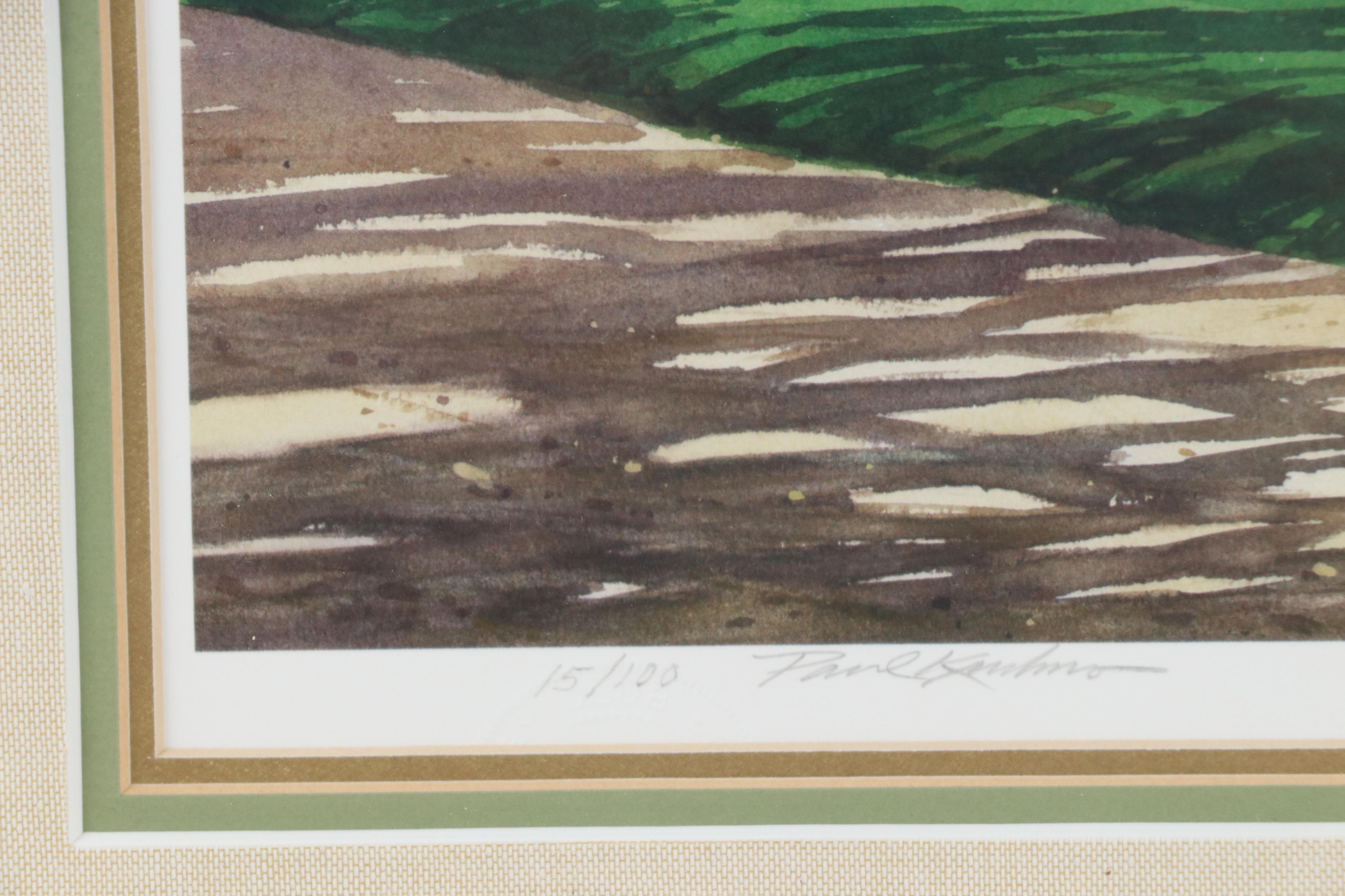 Paul Kuchno Offset Lithograph "The Ninth at Long Cove"