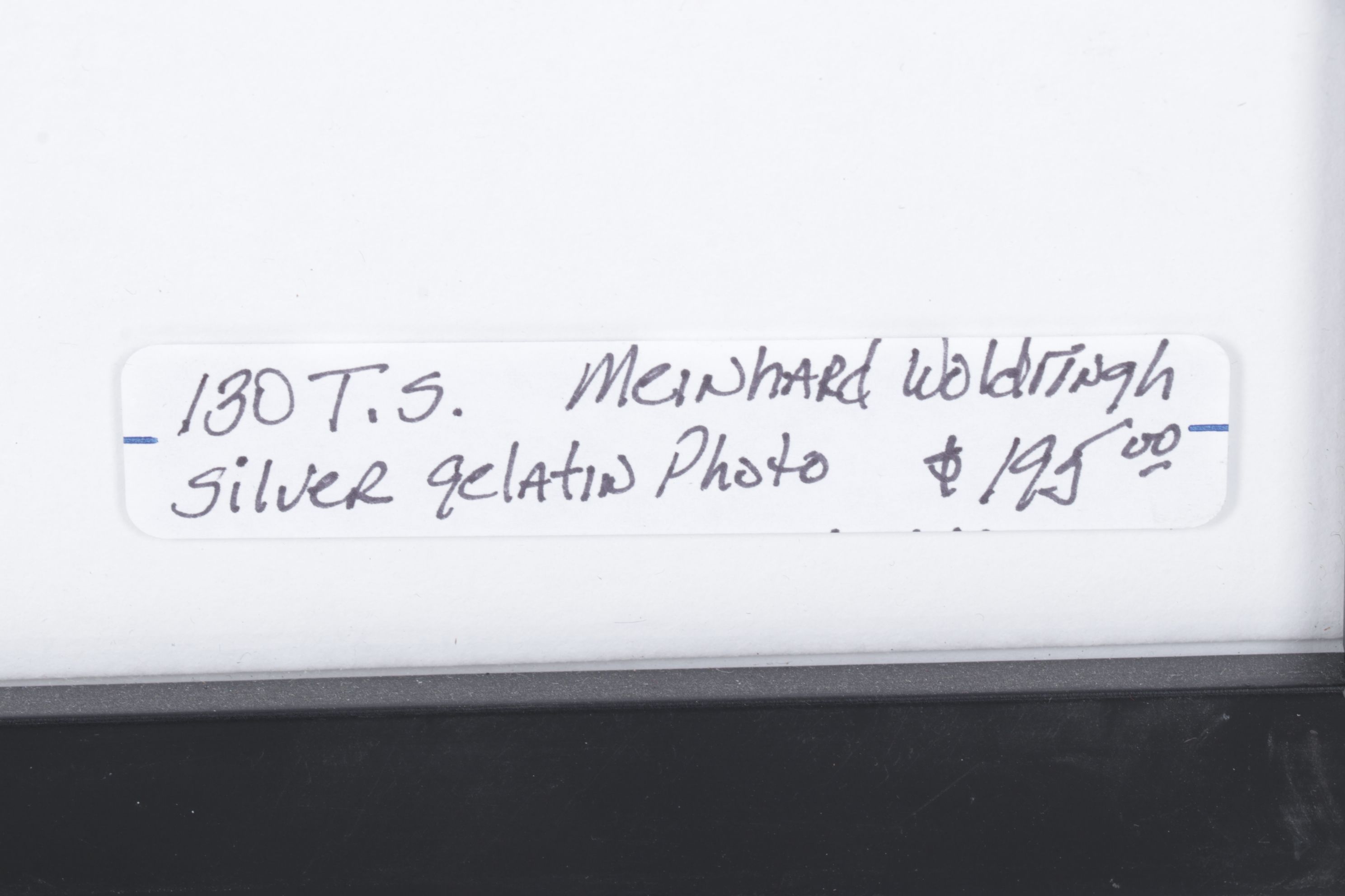 Meinard Woldringh Sivler Gelatin Abstract Photograph