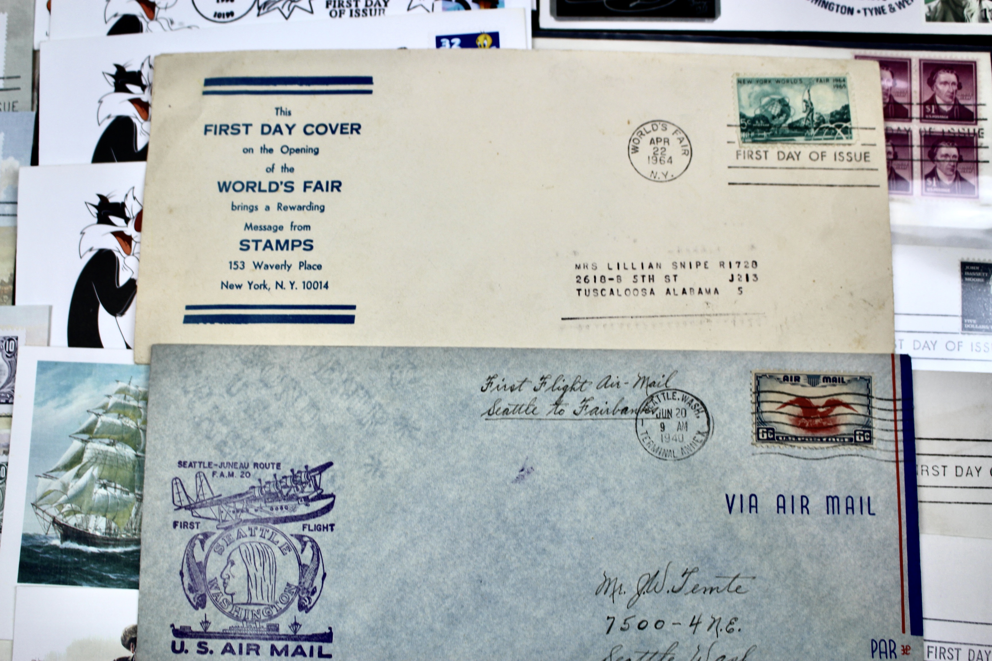 Lot of Sixty-Four Unusual Postal Covers
