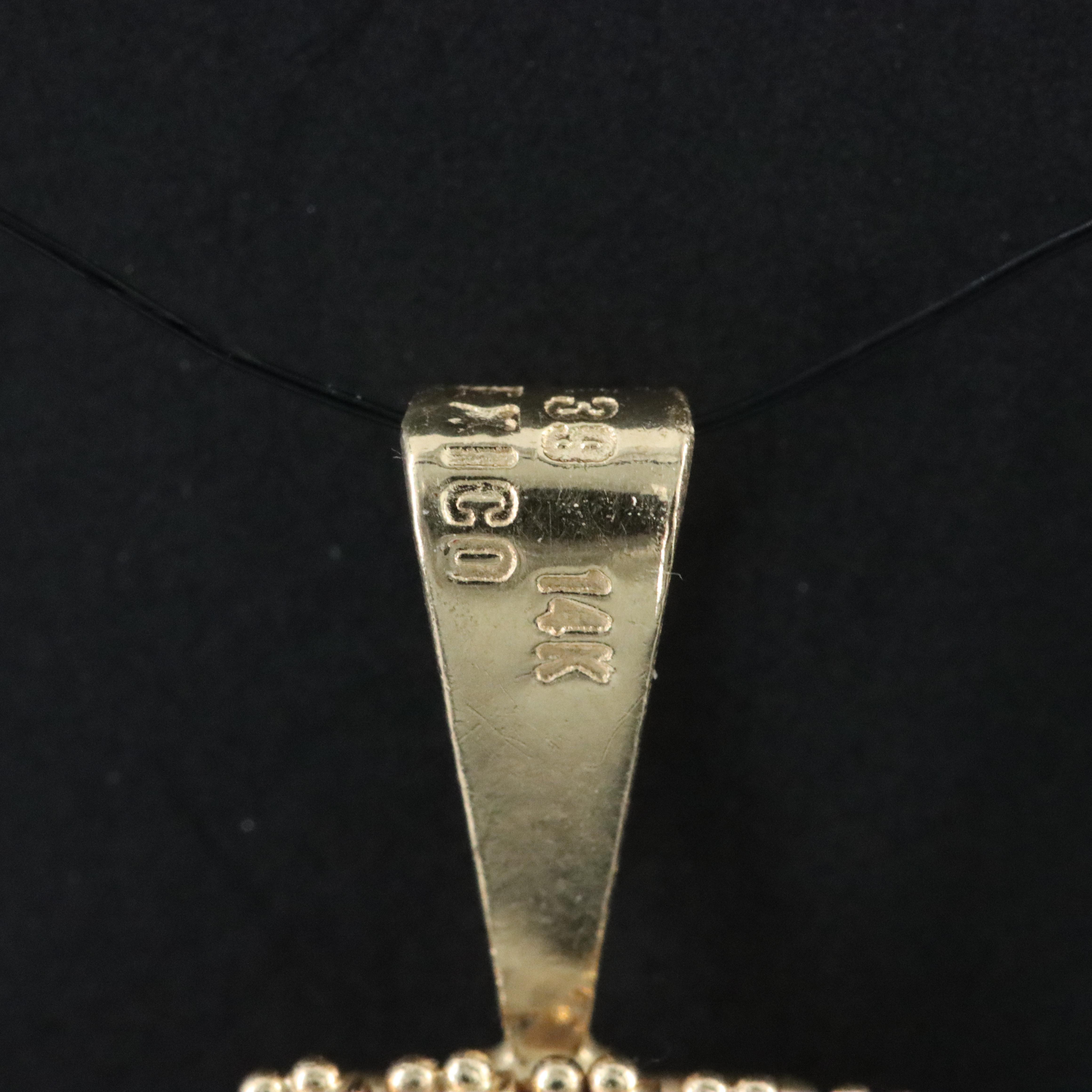 14K Replica Ingot Pendant