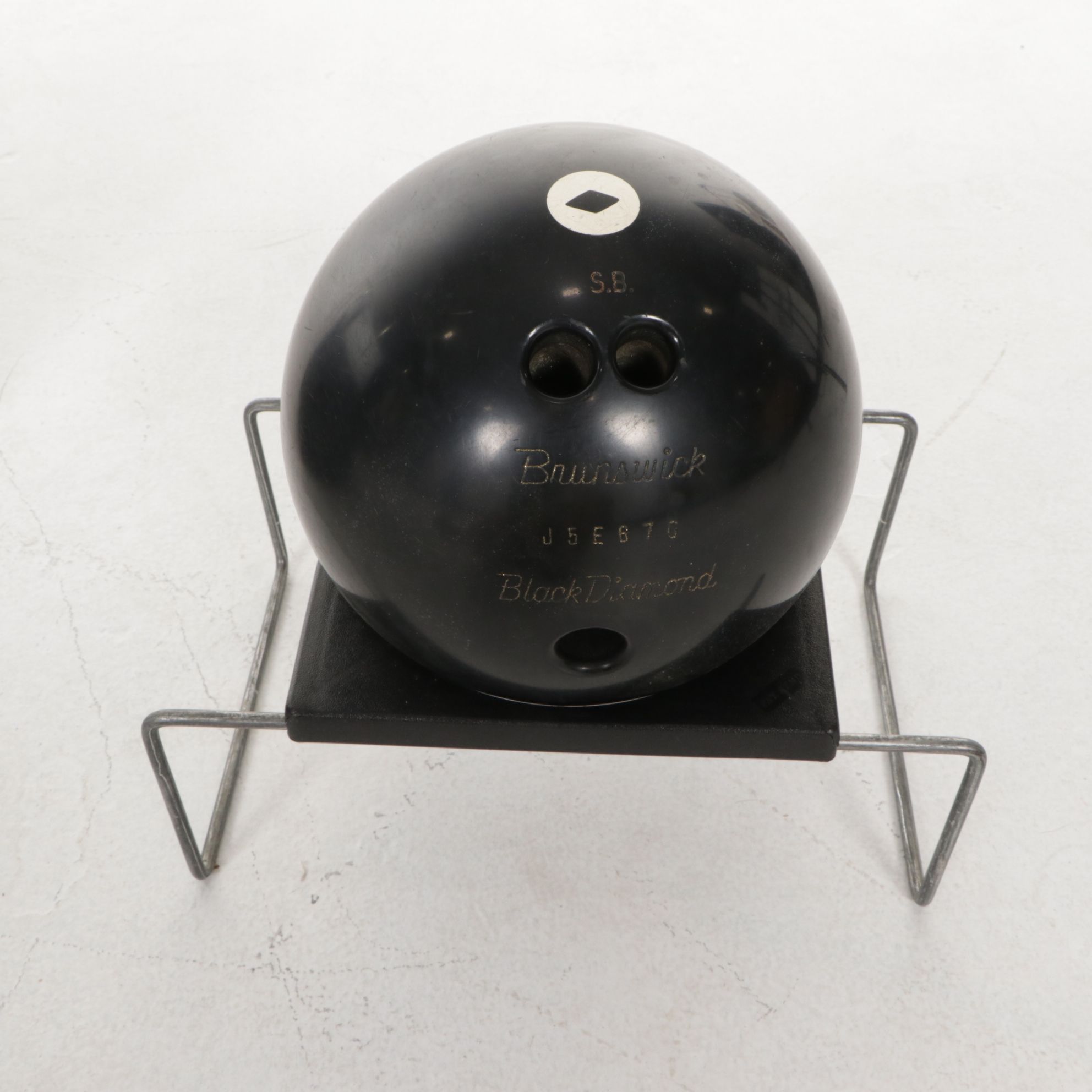 Brunswick Black Diamond Bowling Ball, AMF Bag and Green Briar Bowling Shoes