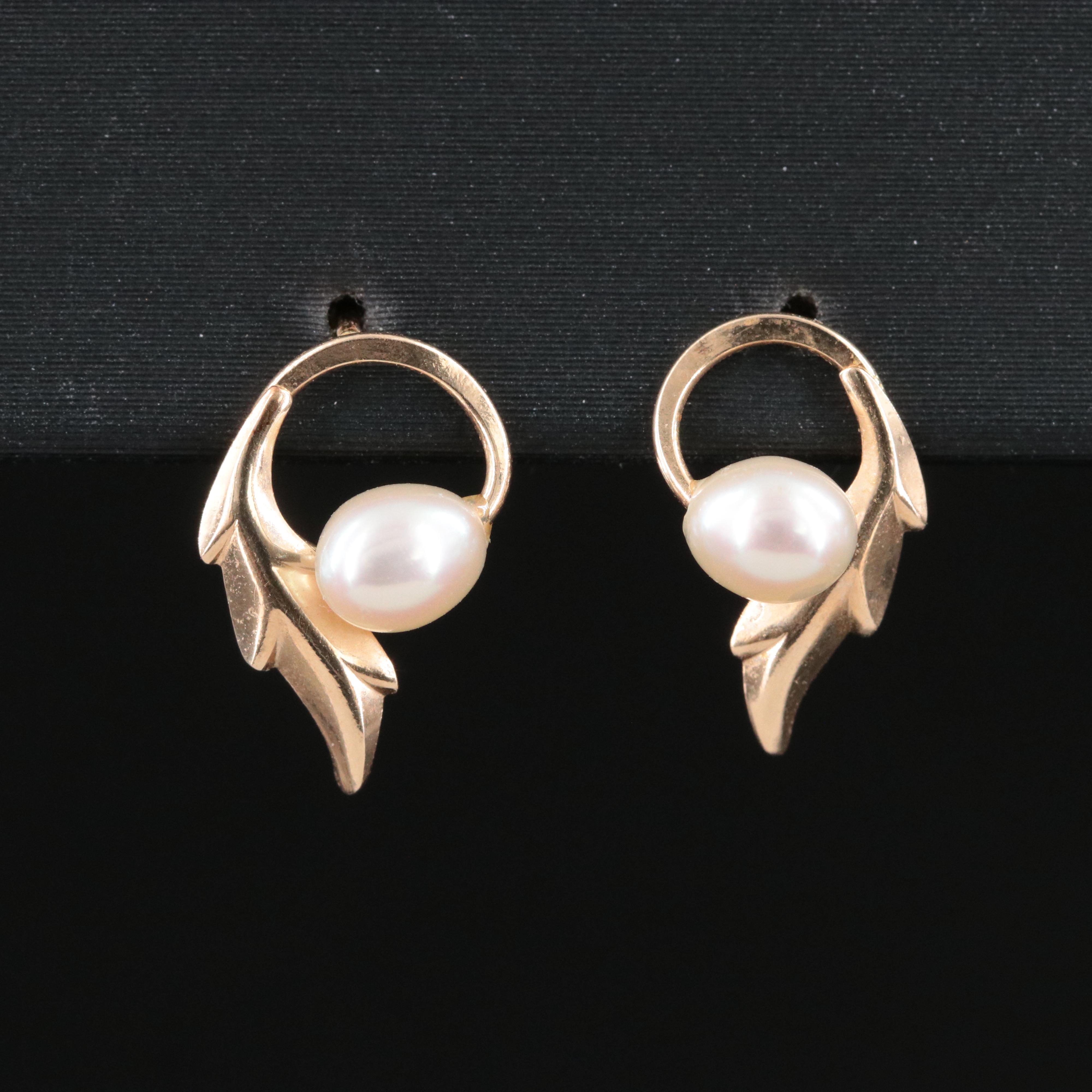 14K Pearl Earrings