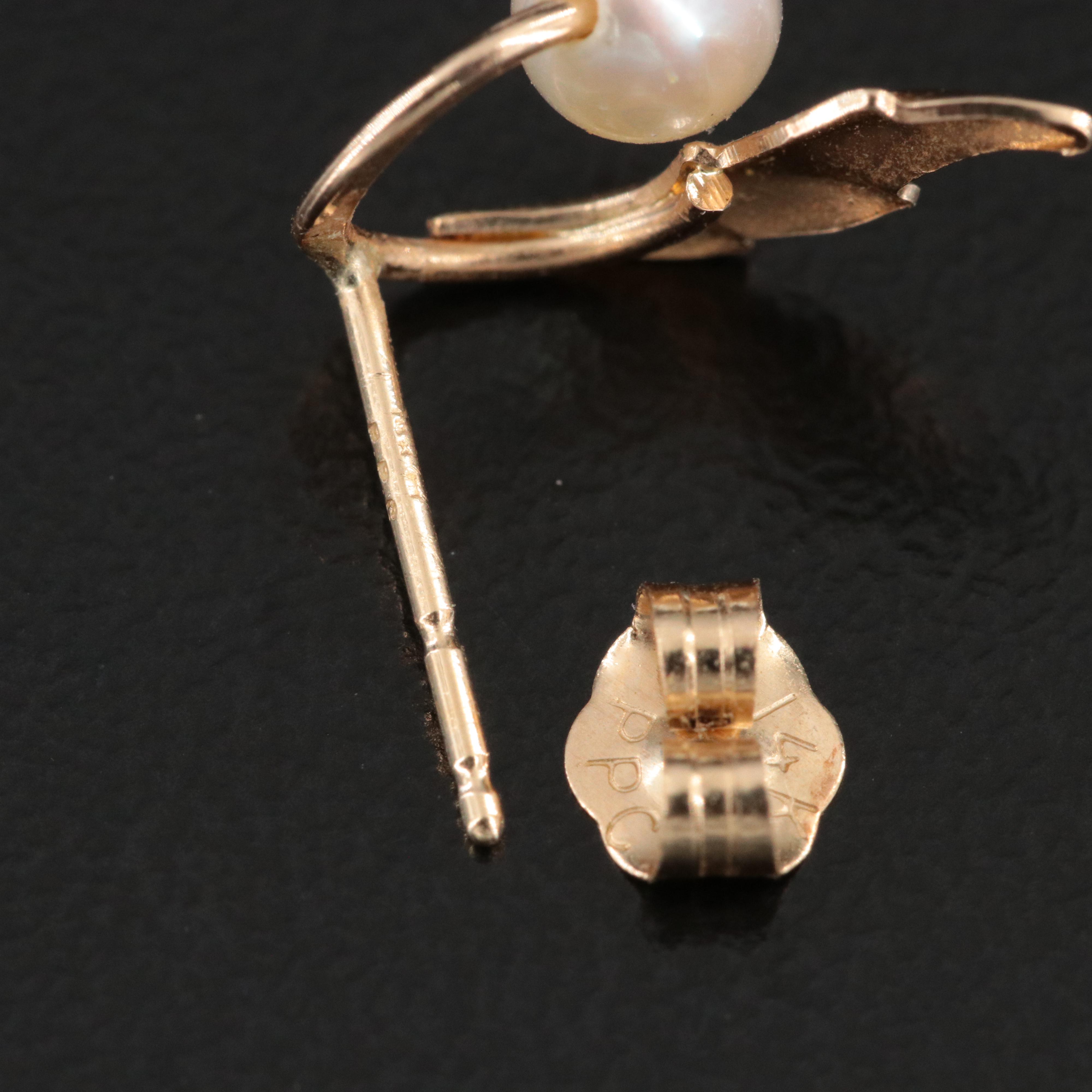 14K Pearl Earrings
