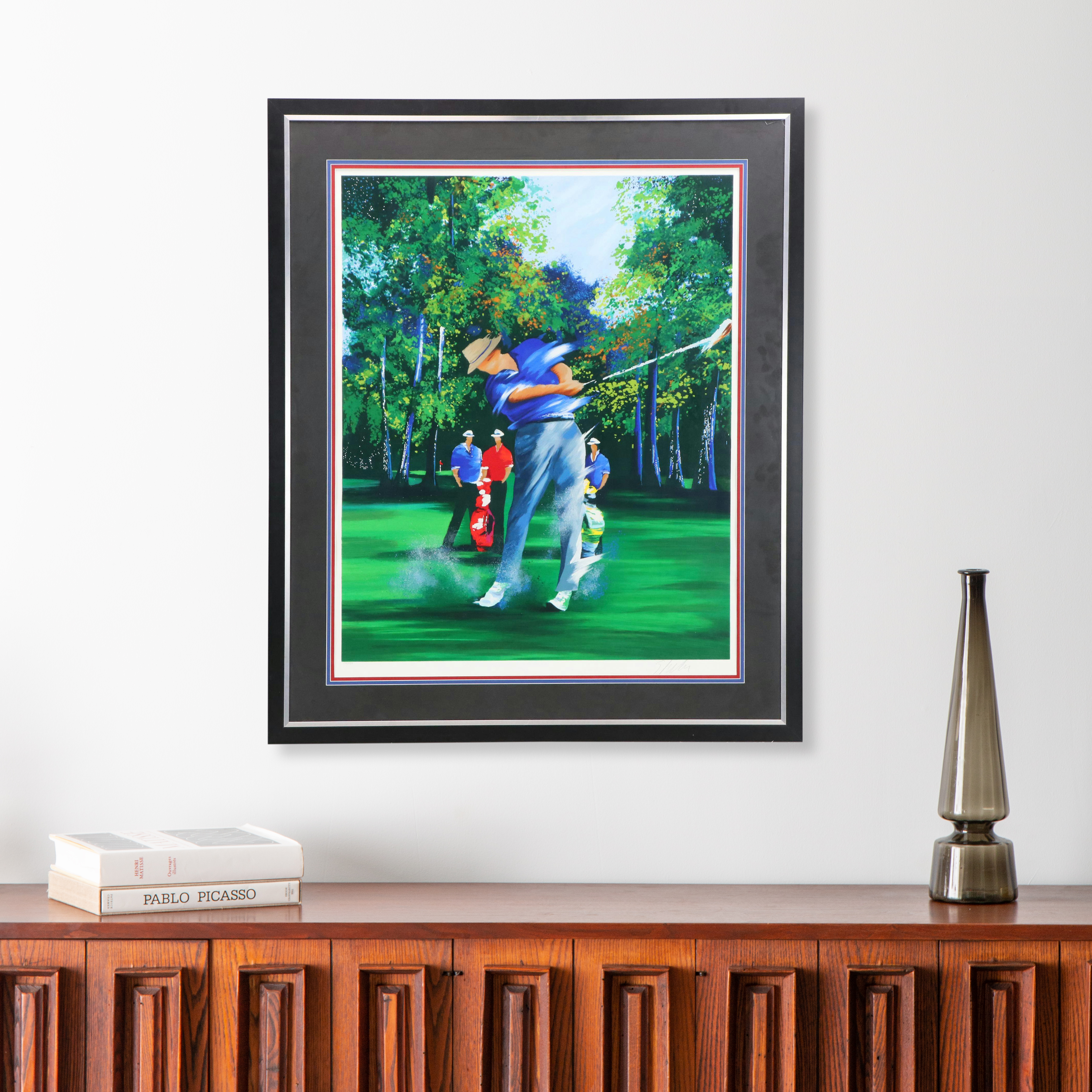 Victor Spahn Golf Serigraph "Swing II," 1999