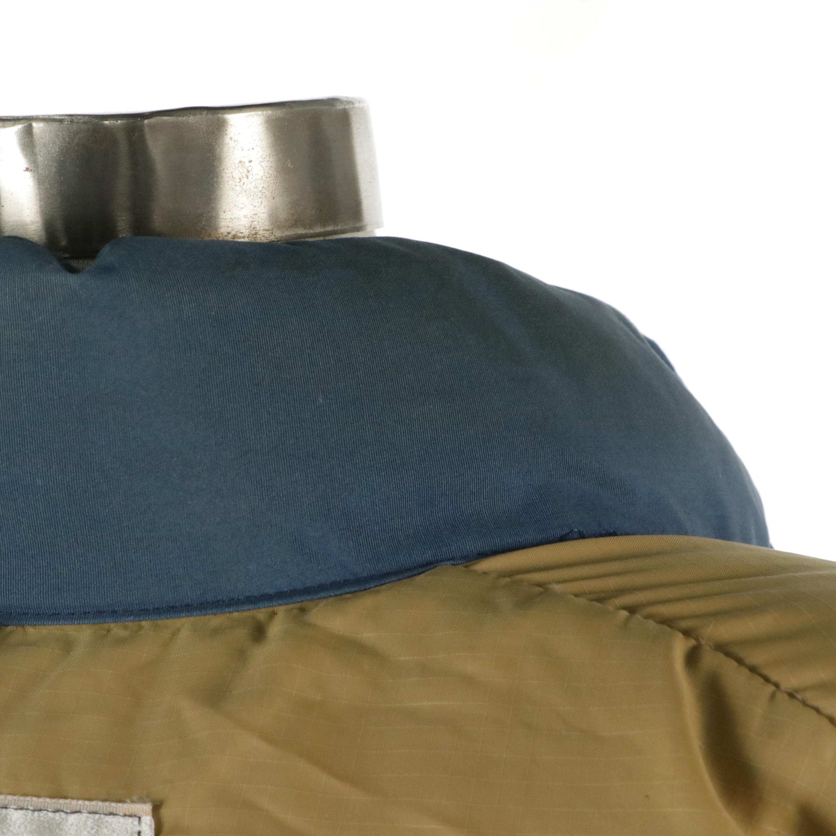 The North Face Blue Puffer Snap-Front Vest