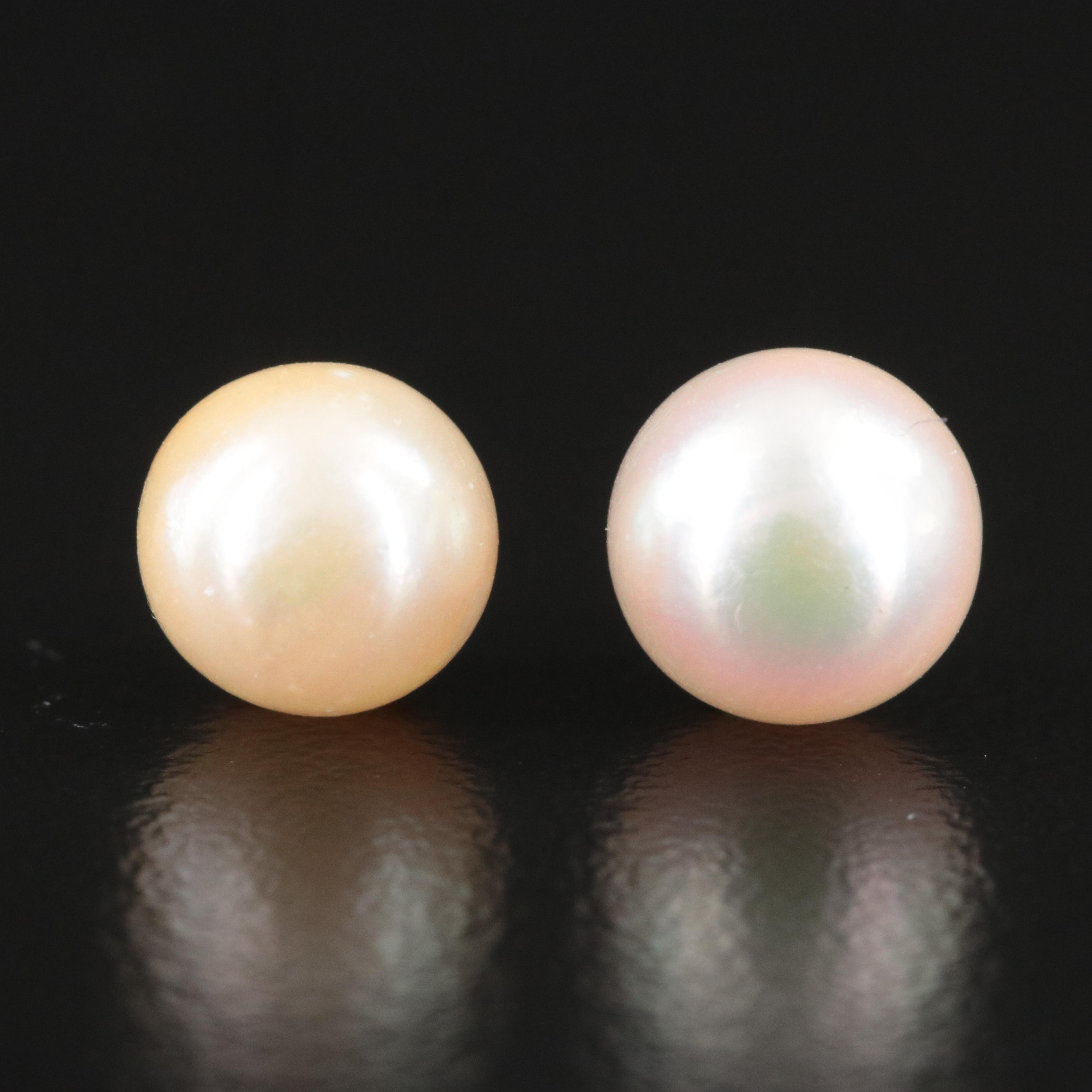 14K Pearl Single Earrings