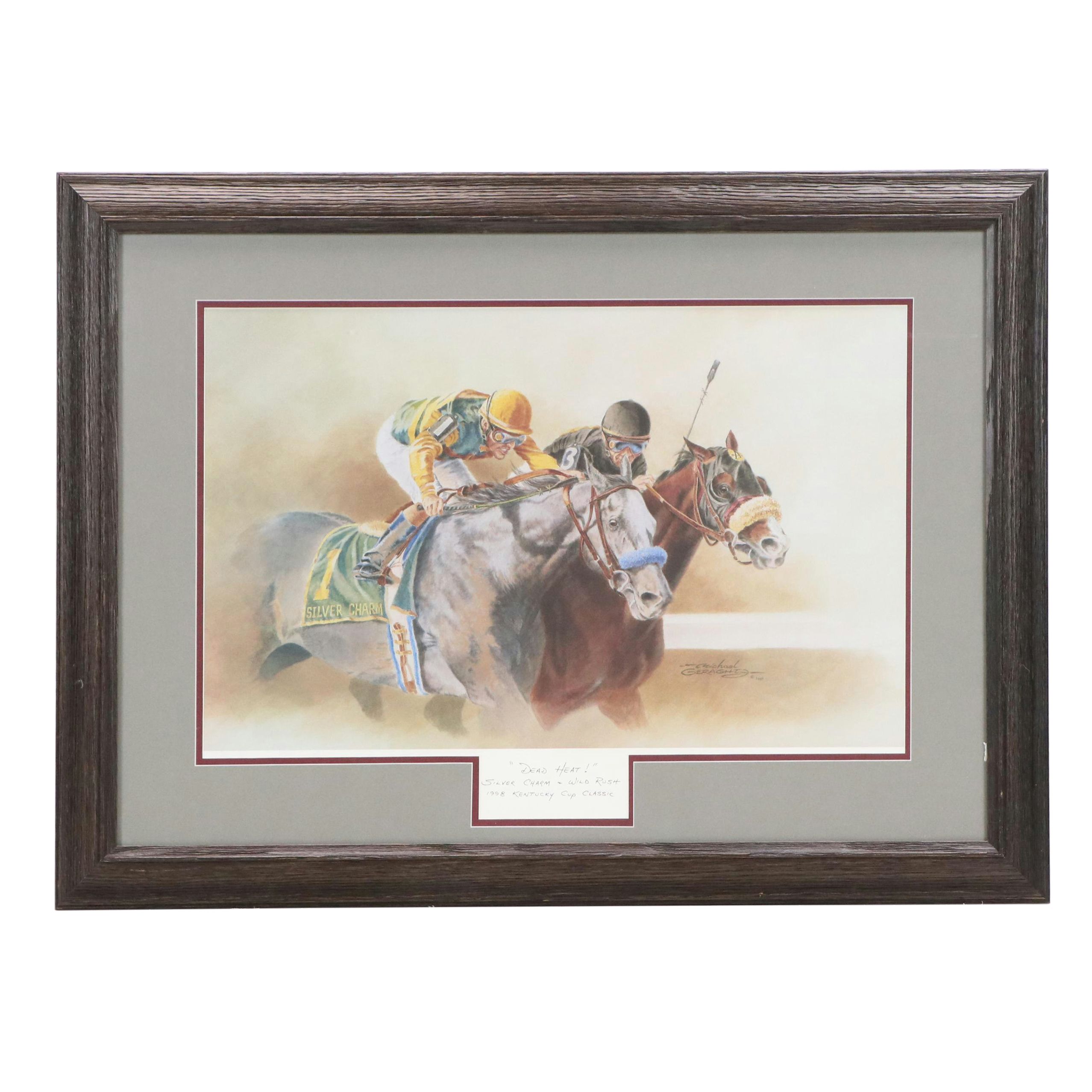 Michael Geraghty KY Cup Classic Print "Dead Heat!" 1999