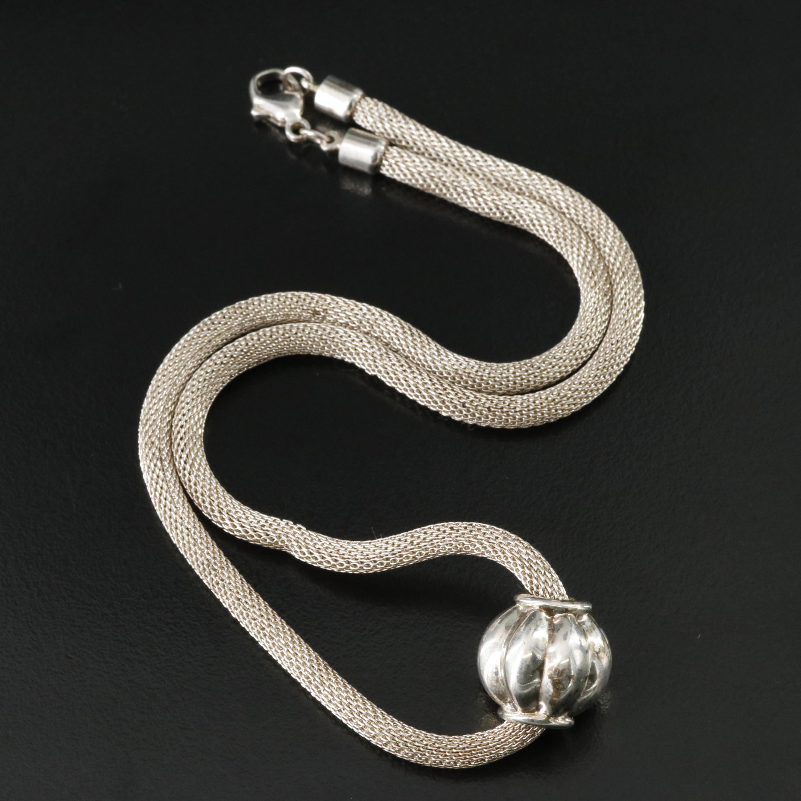 Sterling Slide Pendant Necklace