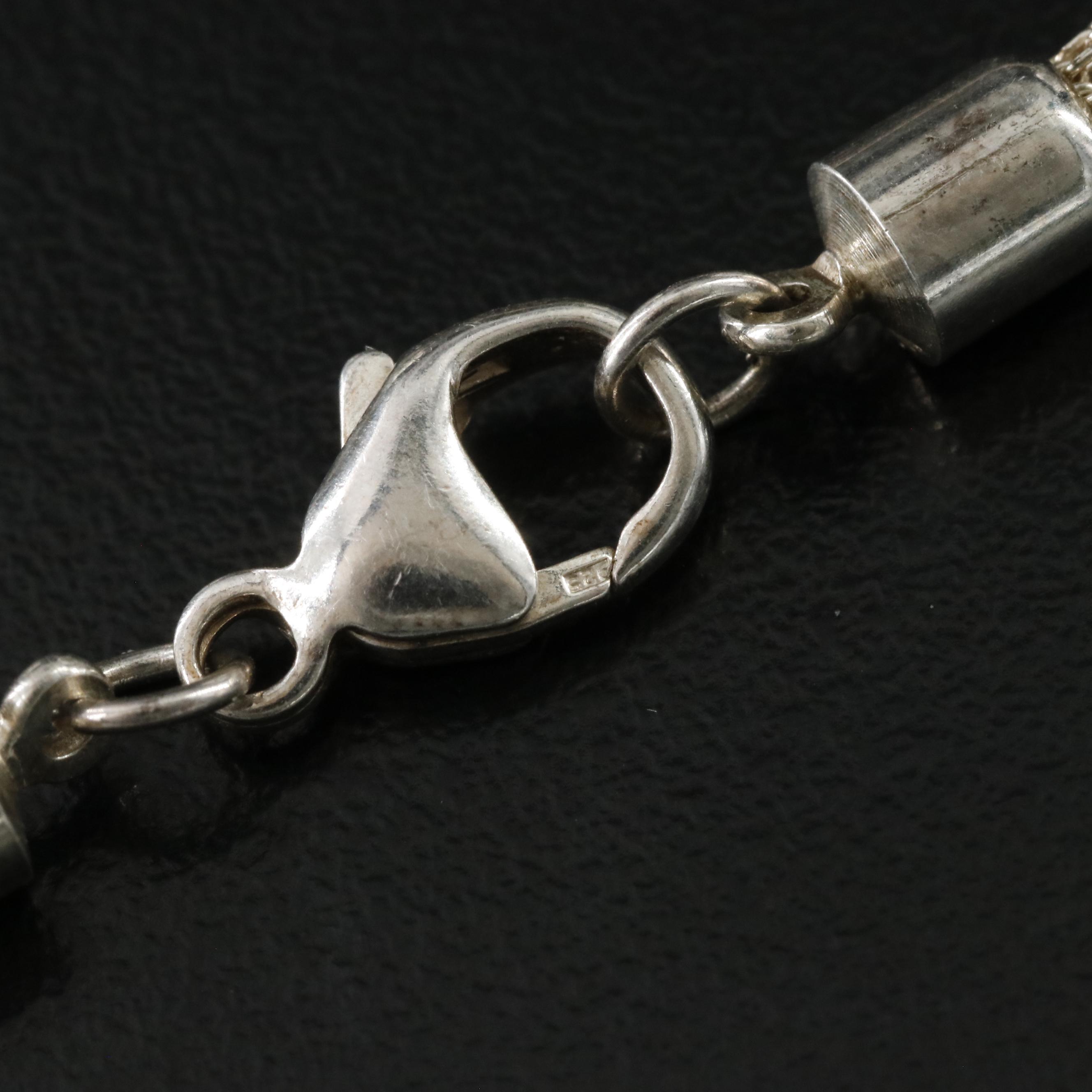 Sterling Slide Pendant Necklace