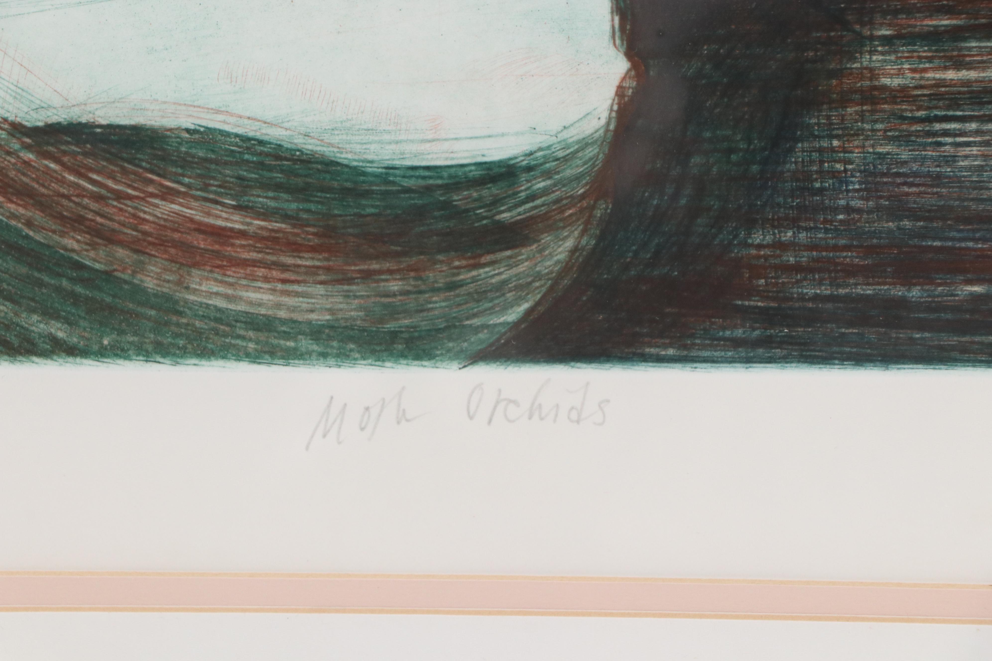 Floral Etching à la Poupée "Moth Orchids," 1988