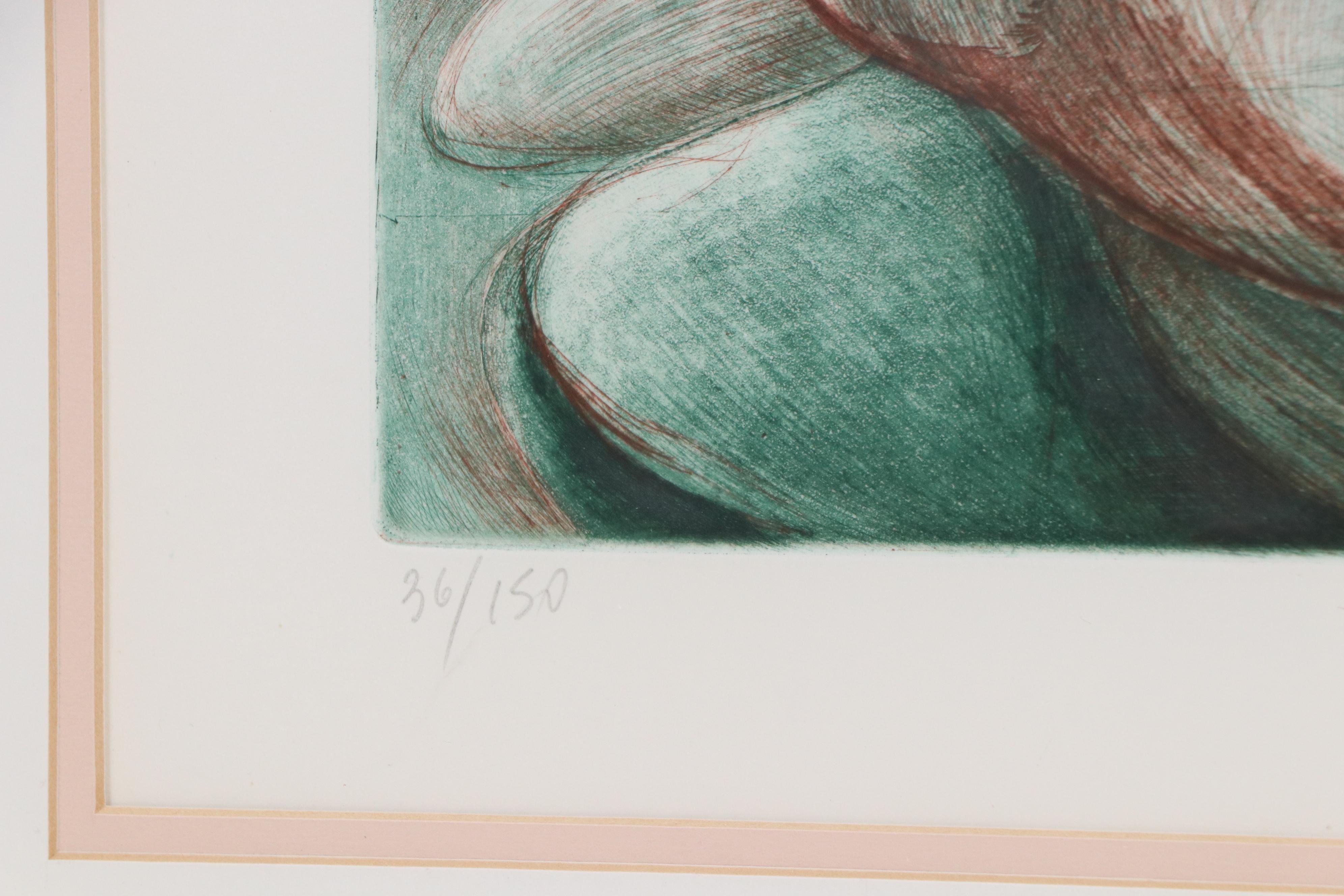 Floral Etching à la Poupée "Moth Orchids," 1988