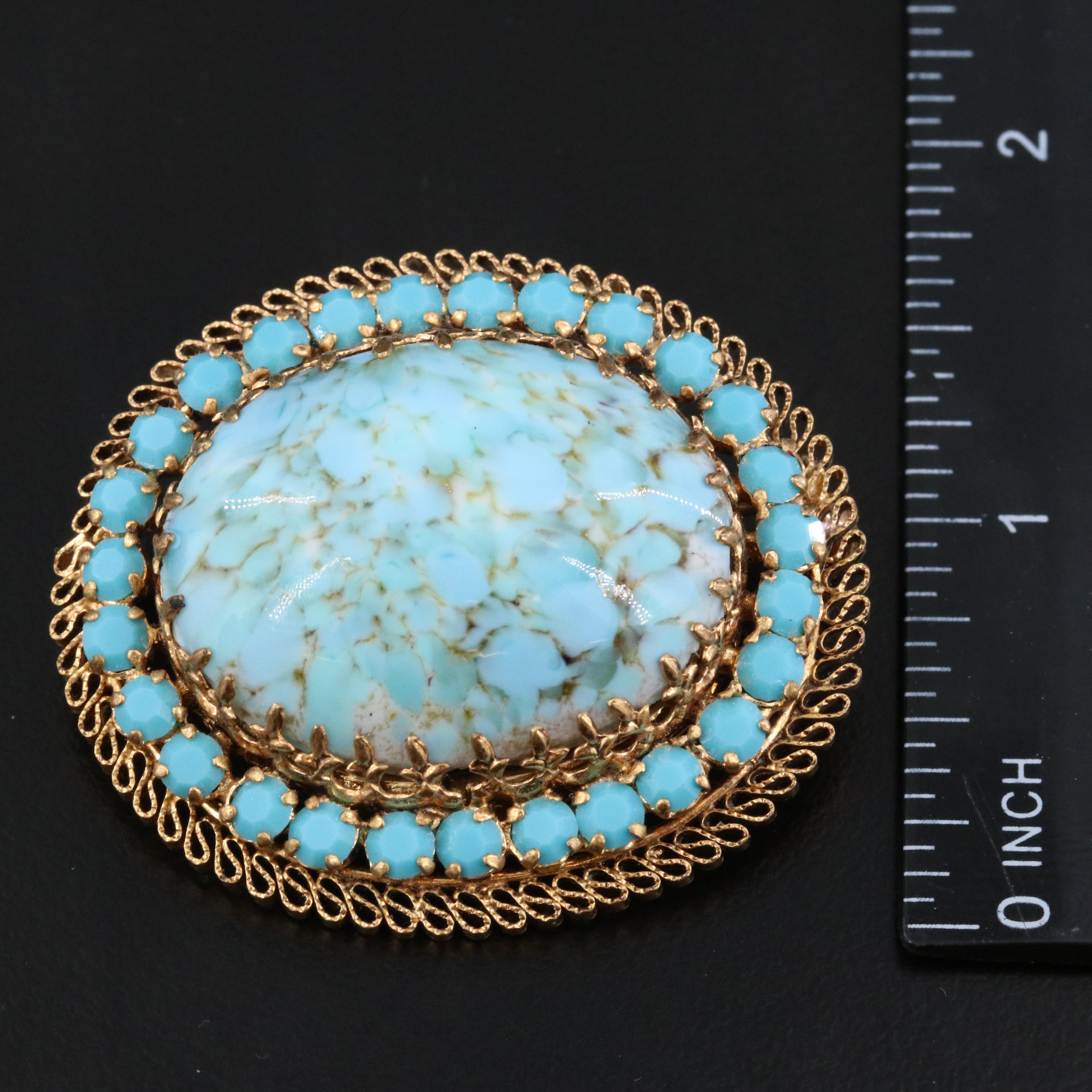 Miriam Haskell Earrings, Weiss and Sterling Brooch Featured in Vintage Jewelry