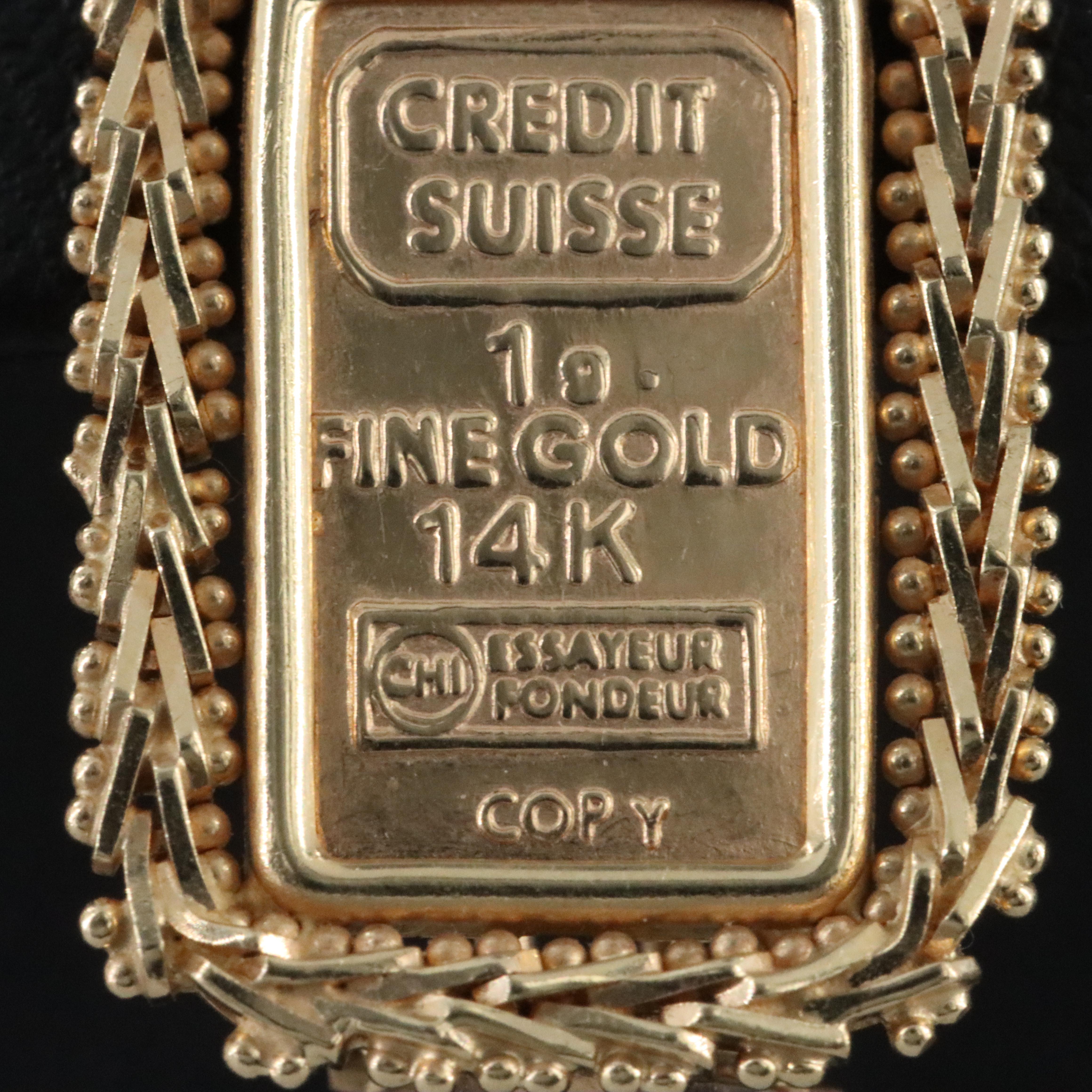 14K Replica Ingot Earrings