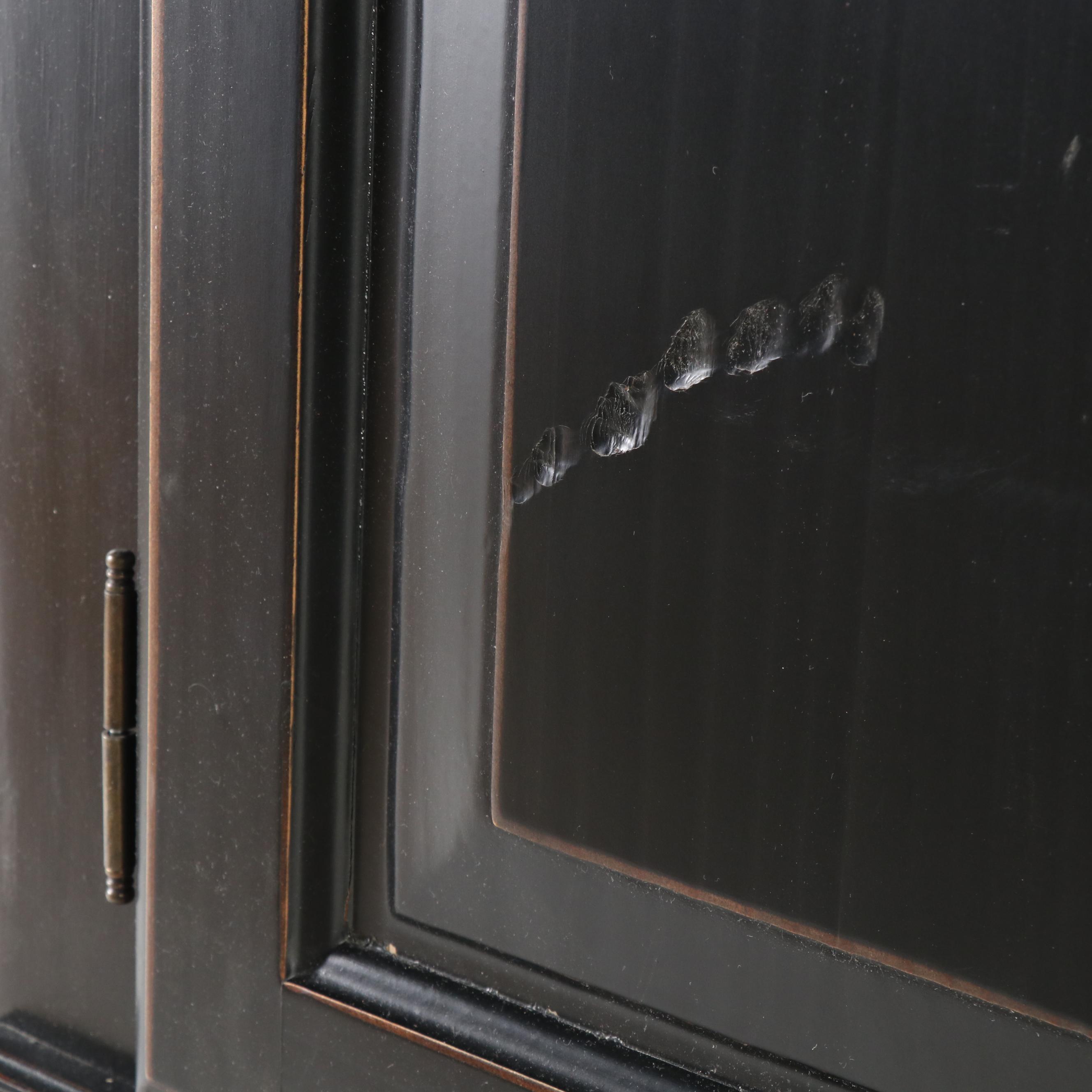 Ballard Designs Painted Wood Entertainment Armoire