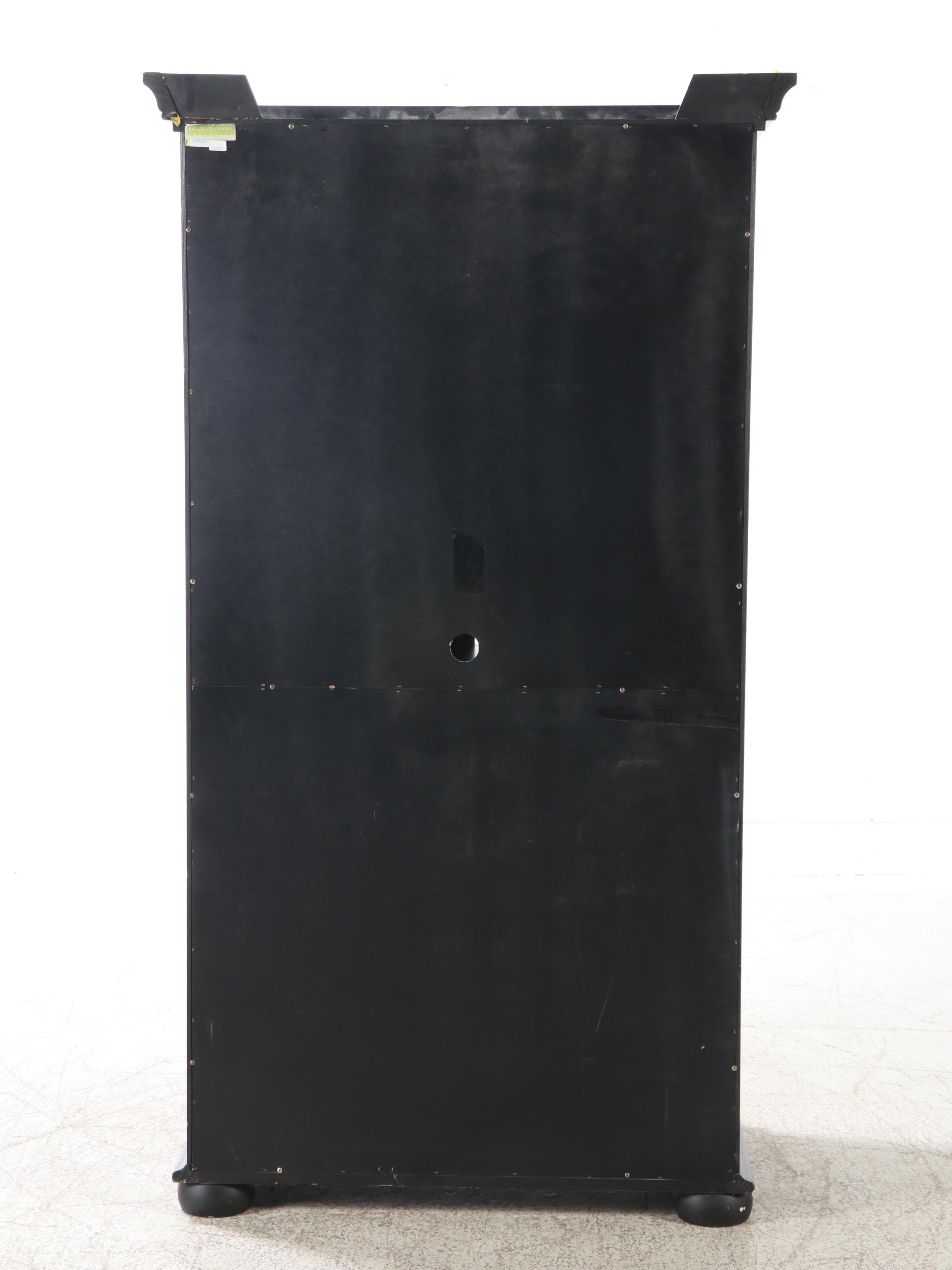 Ballard Designs Painted Wood Entertainment Armoire