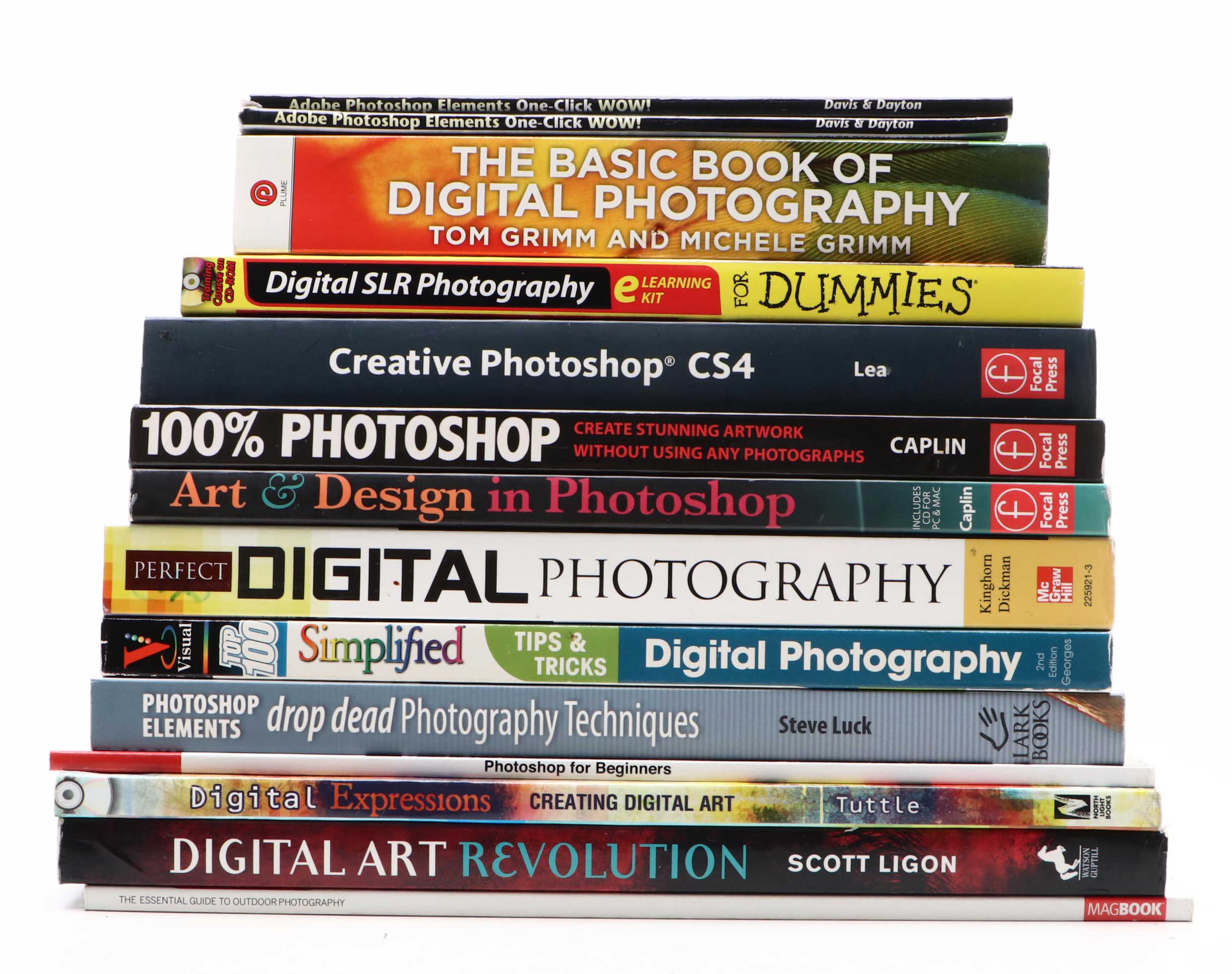 Digital Photography and Adobe Photoshop Instructional Books