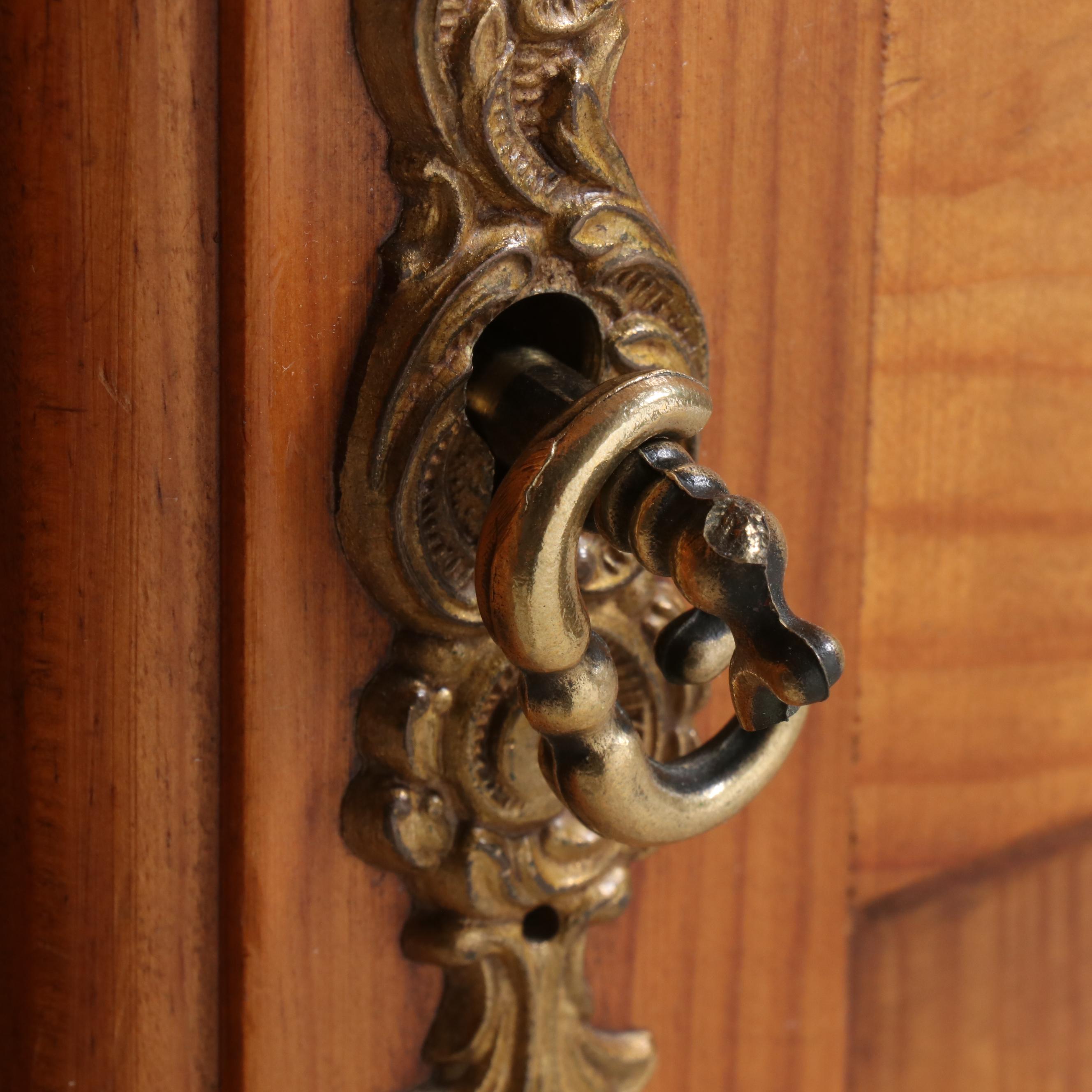 French Provincial Pine Armoire, Late 20th Century