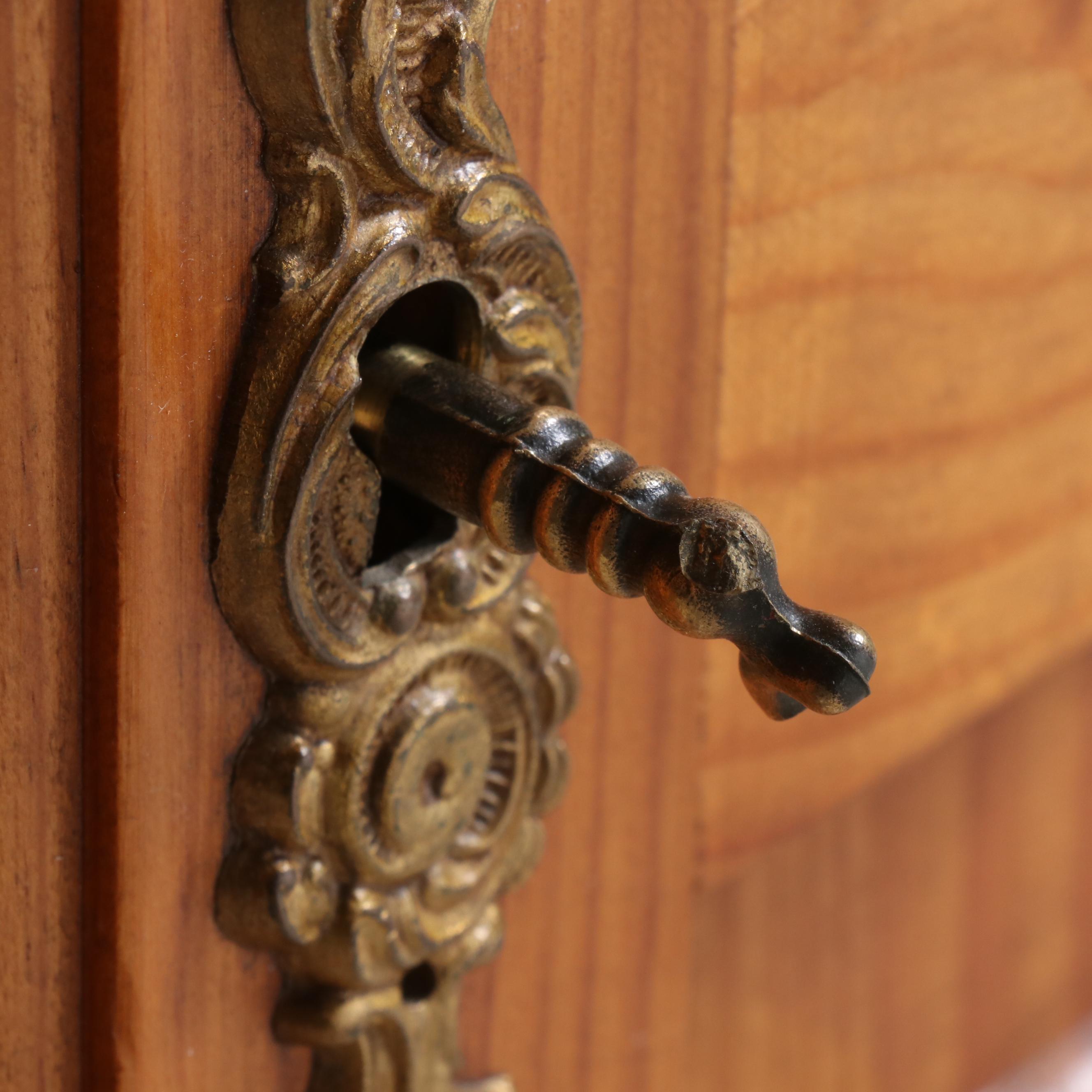 French Provincial Pine Armoire, Late 20th Century