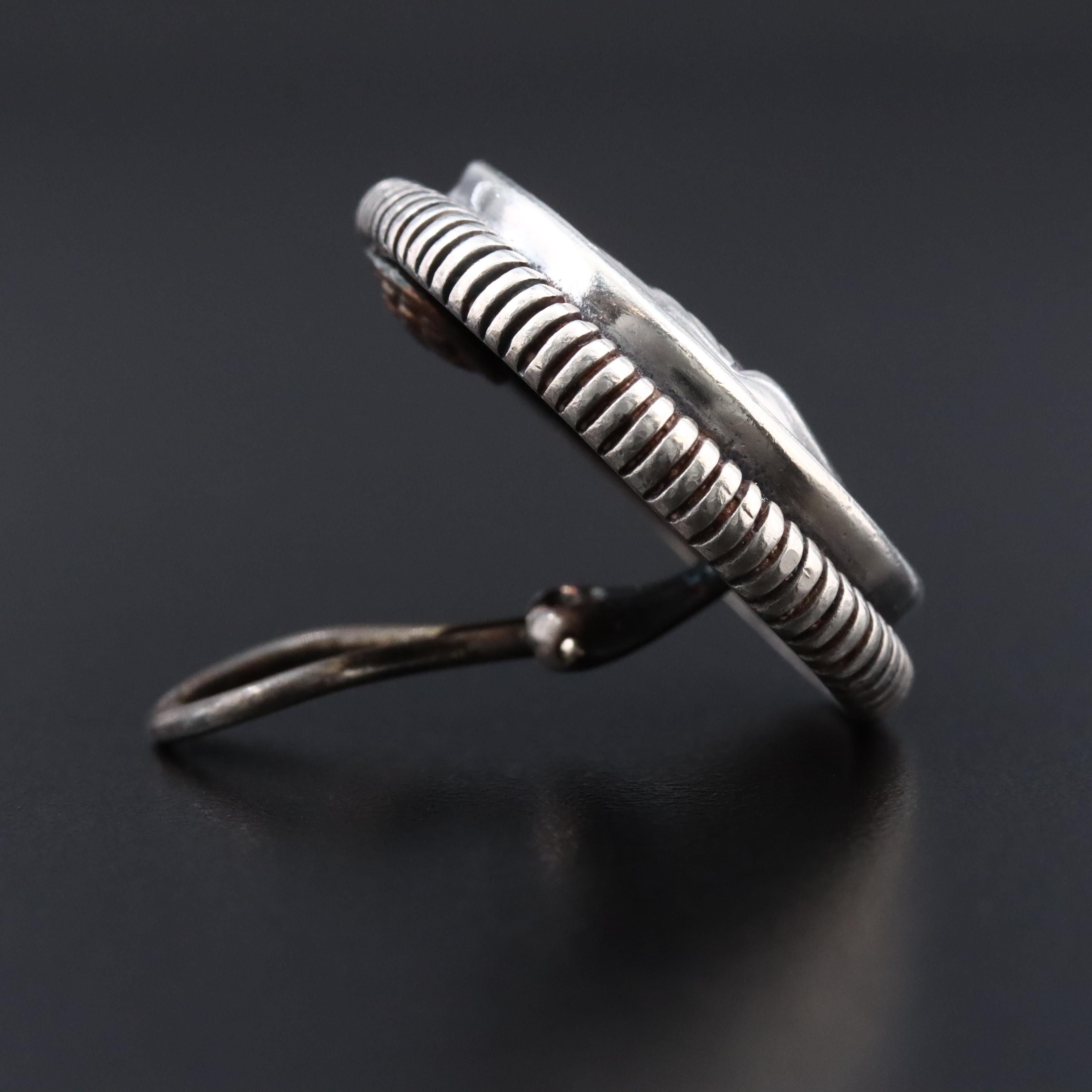 Barry Kieselstein-Cord Sterling Double Crescent Moon Button Earrings