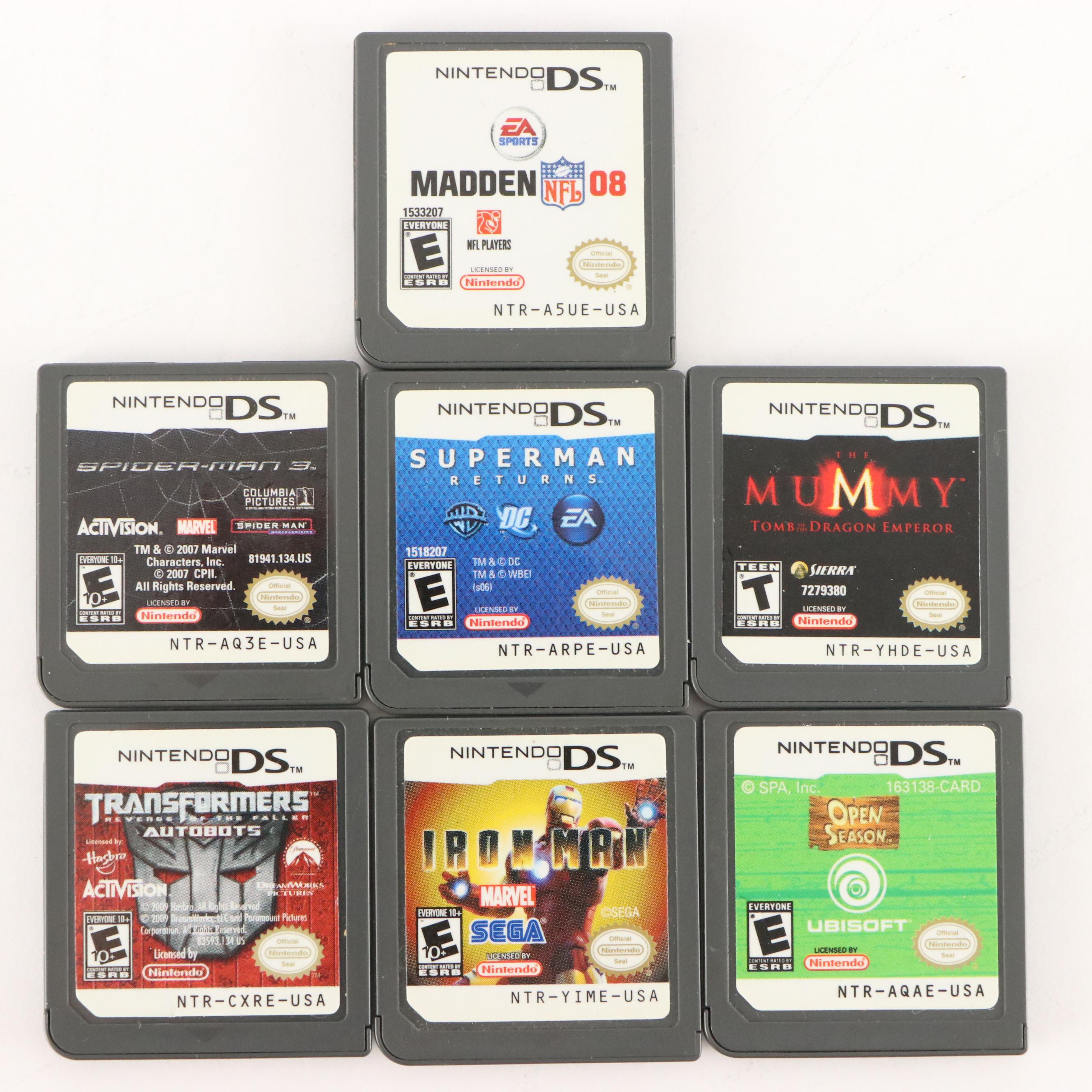 Nintendo DS Lite with "Madden '06," "Batman Begins," and More Games
