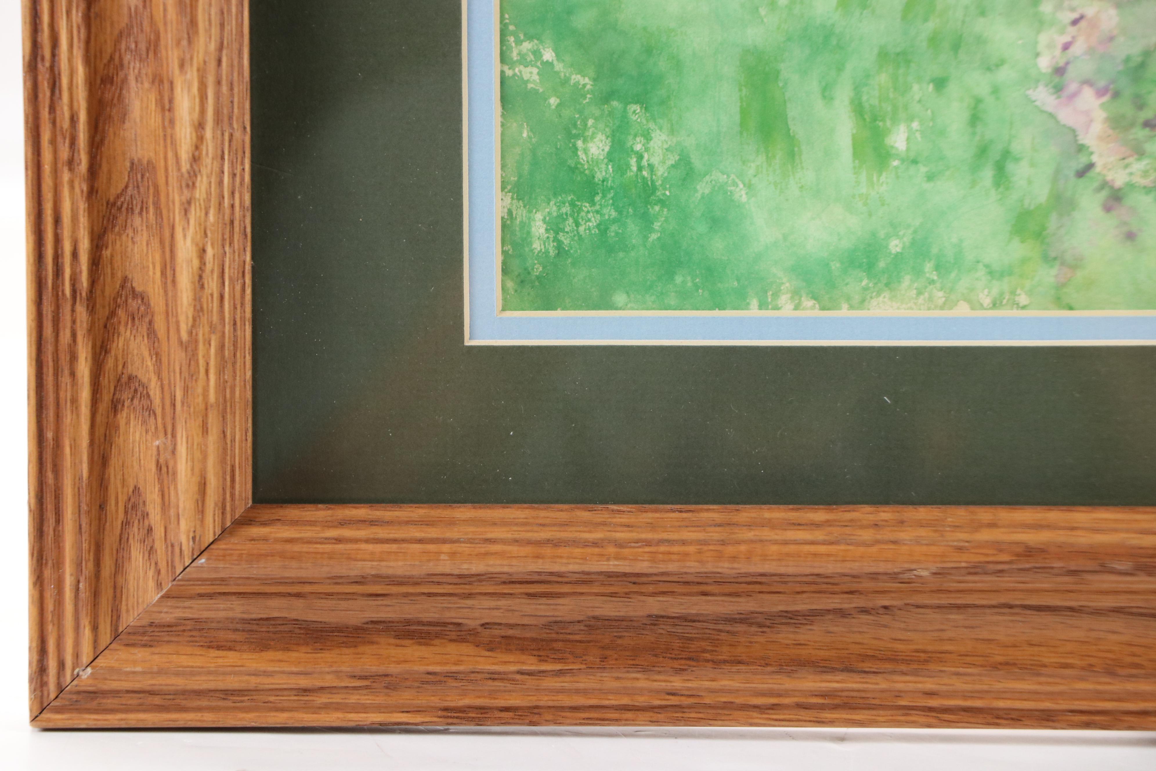 Folk Watercolor Painting "Spring," 1989