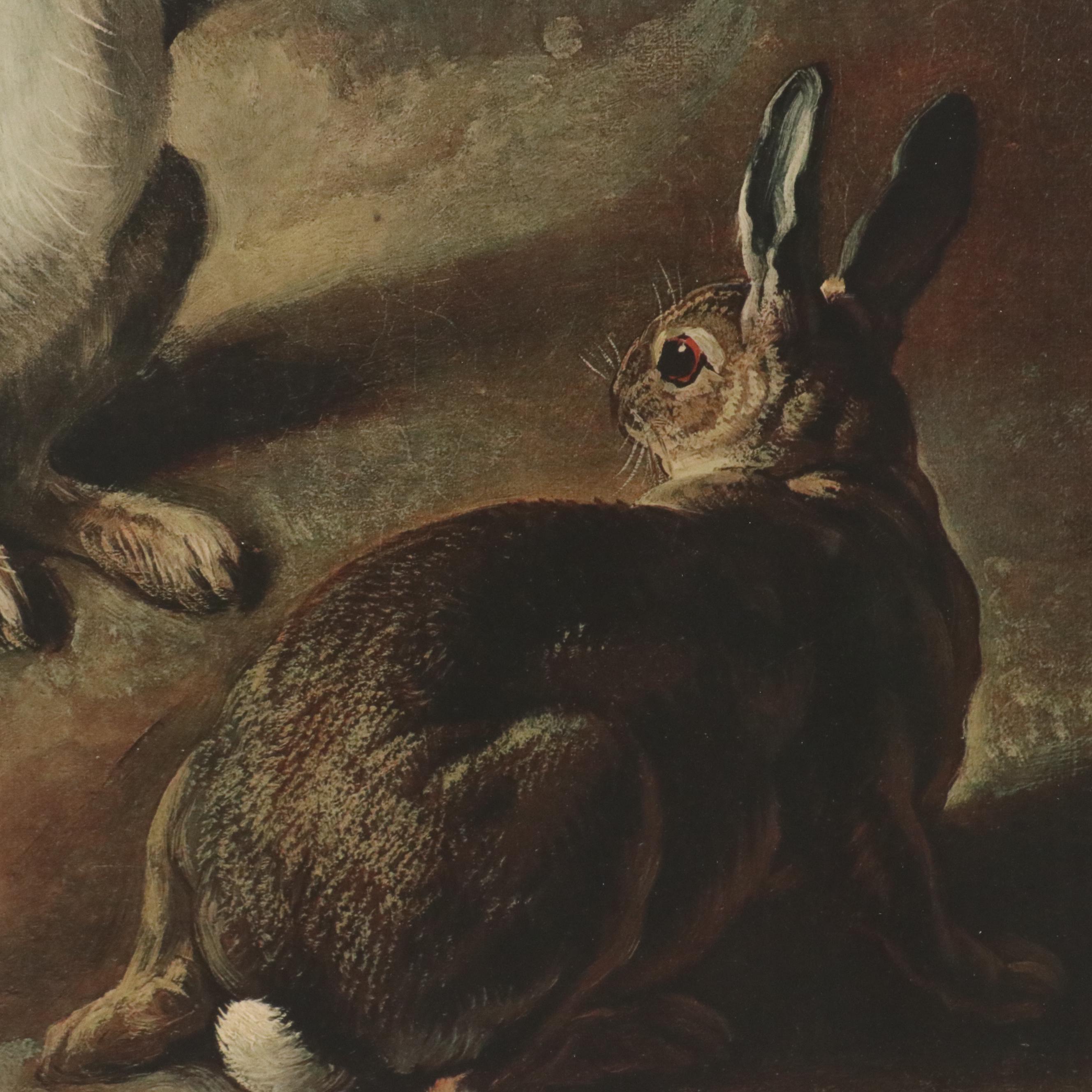 After Alexandre-François Desportes Giclée "Rabbits"