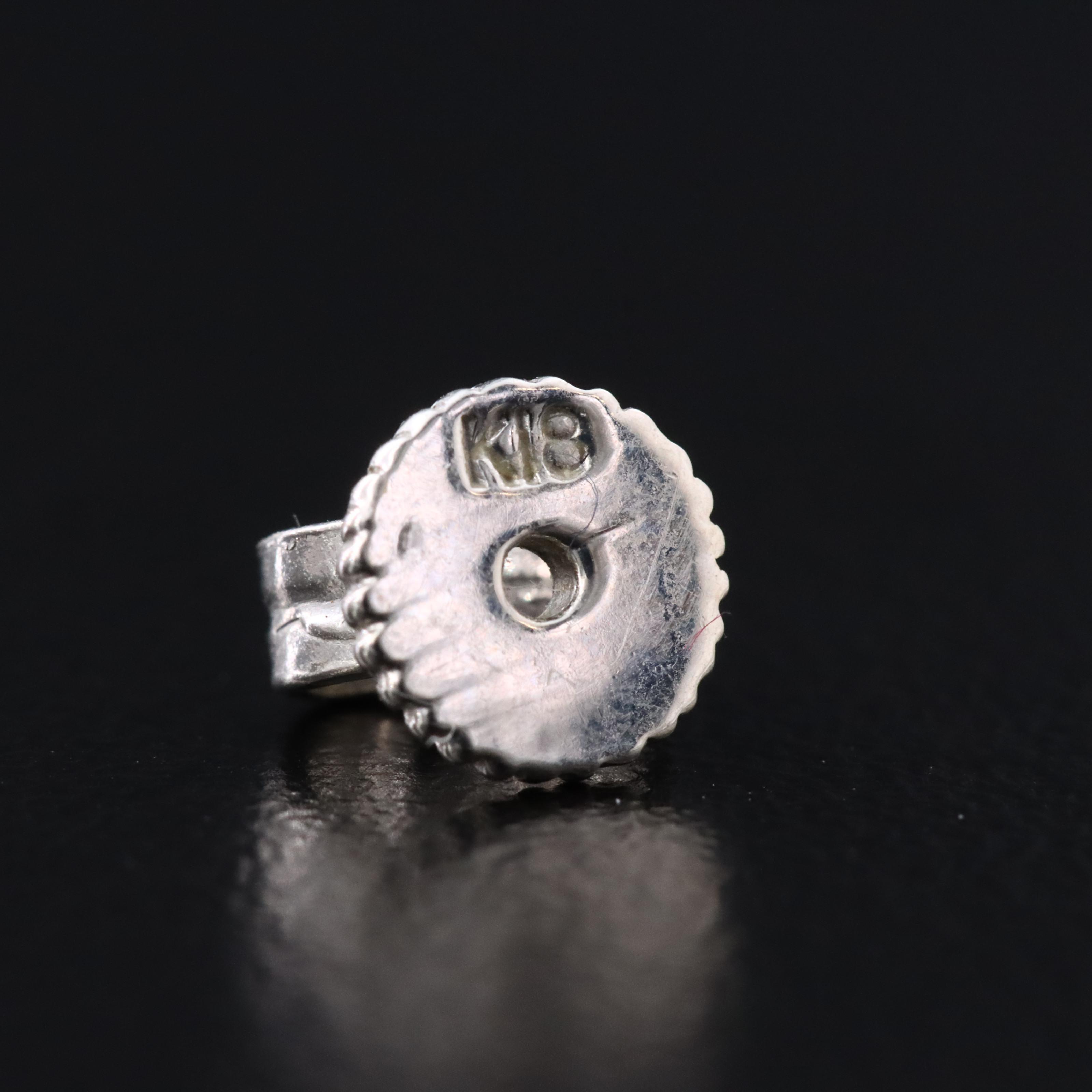 18K Jadeite Stud Earrings